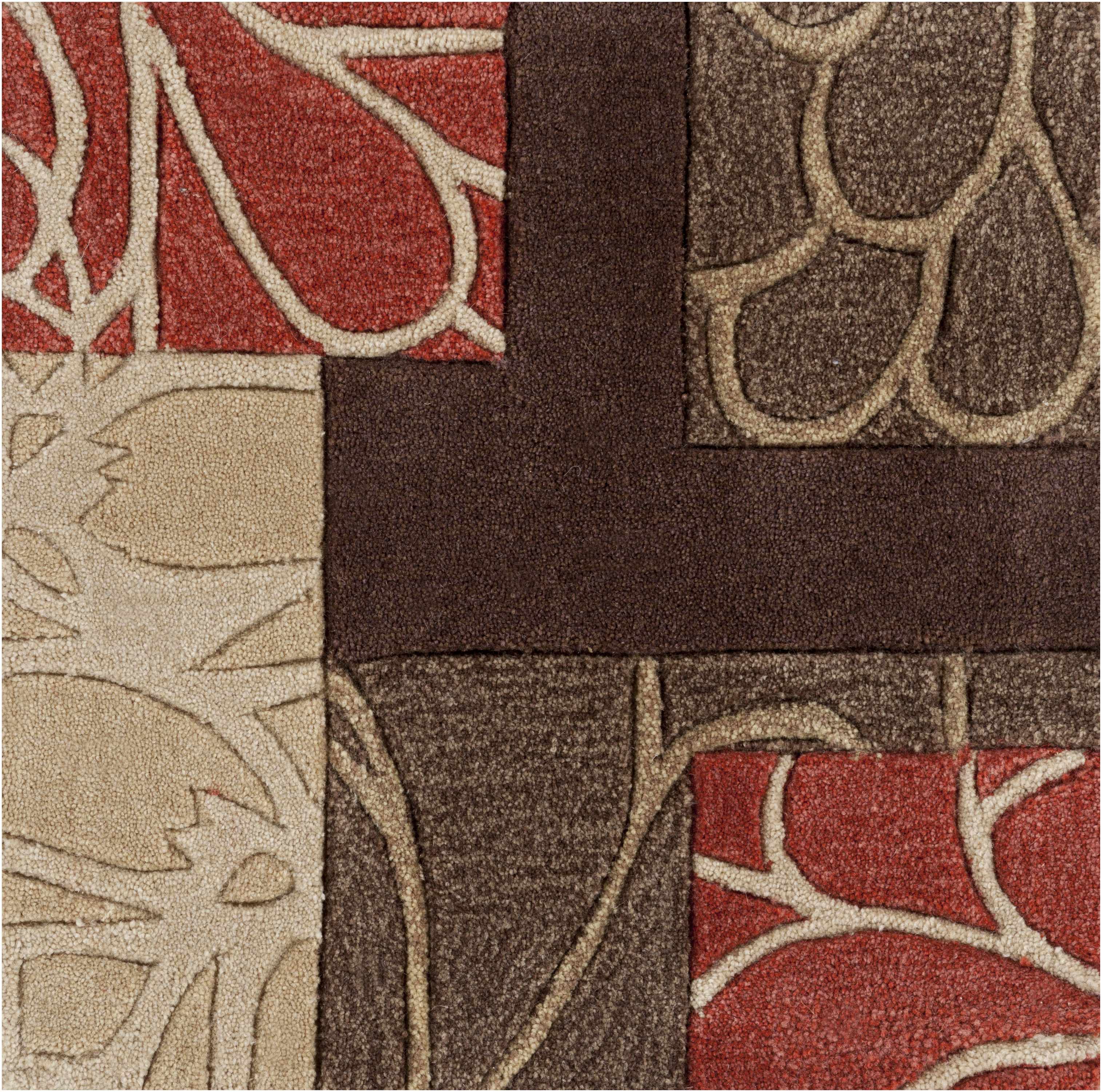 Brick Red-Brown Mosaic Area Rug - Clearance - Image 11