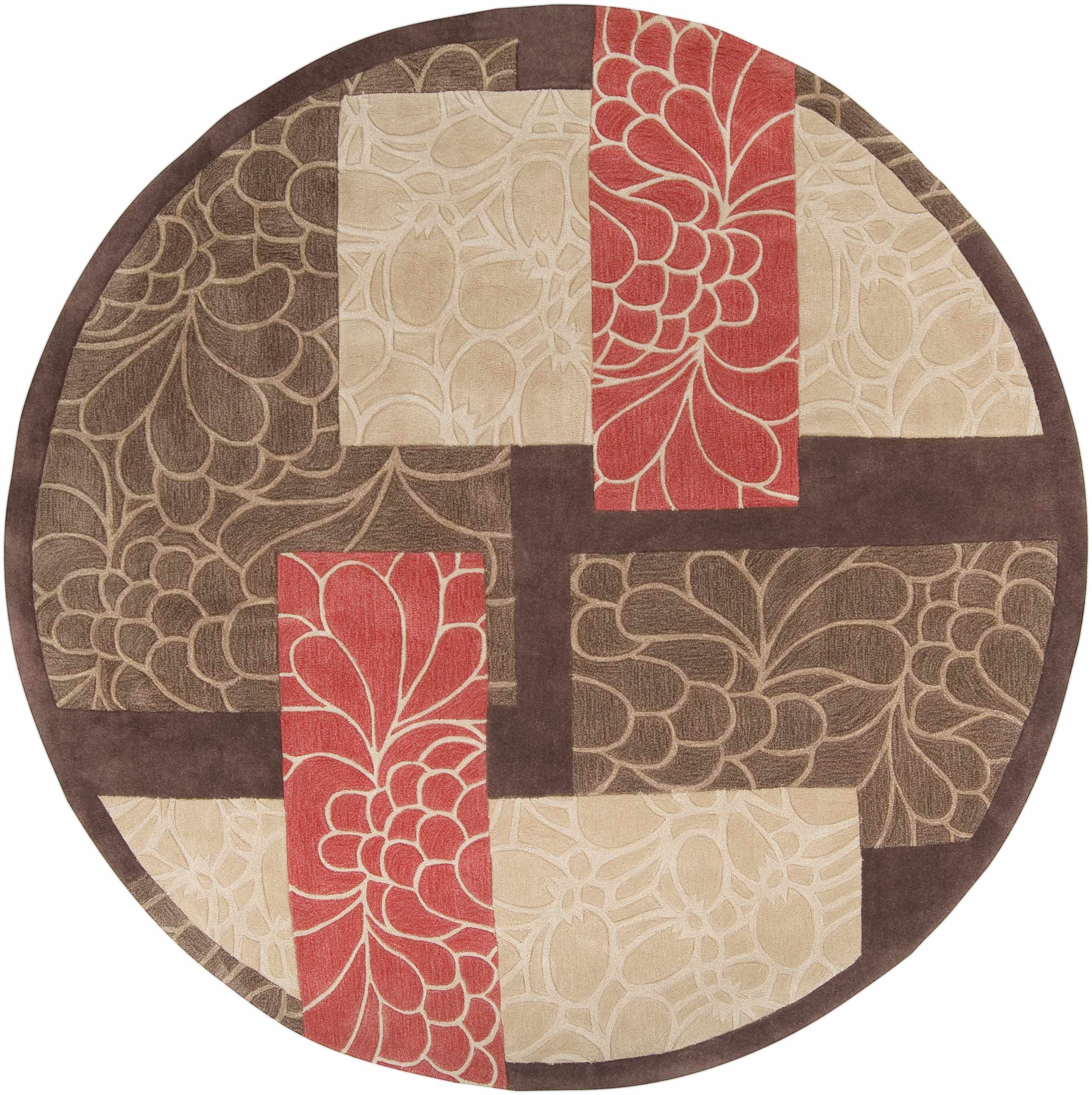 Brick Red-Brown Mosaic Area Rug - Clearance - Image 12