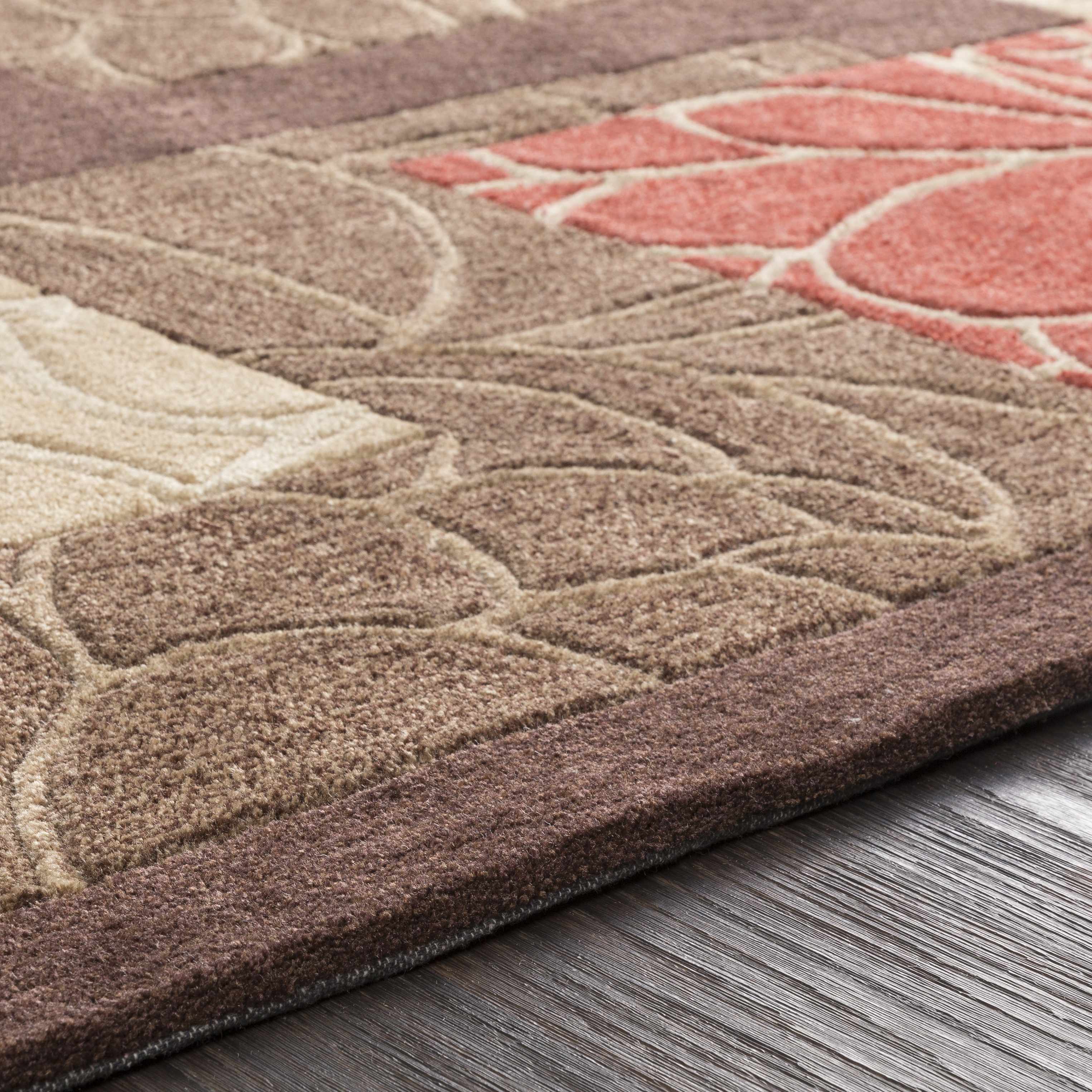 Brick Red-Brown Mosaic Area Rug - Clearance - Image 7