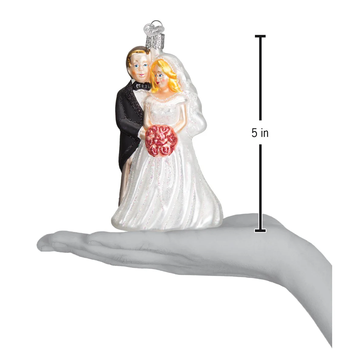 Bridal Couple Ornament - Image 6