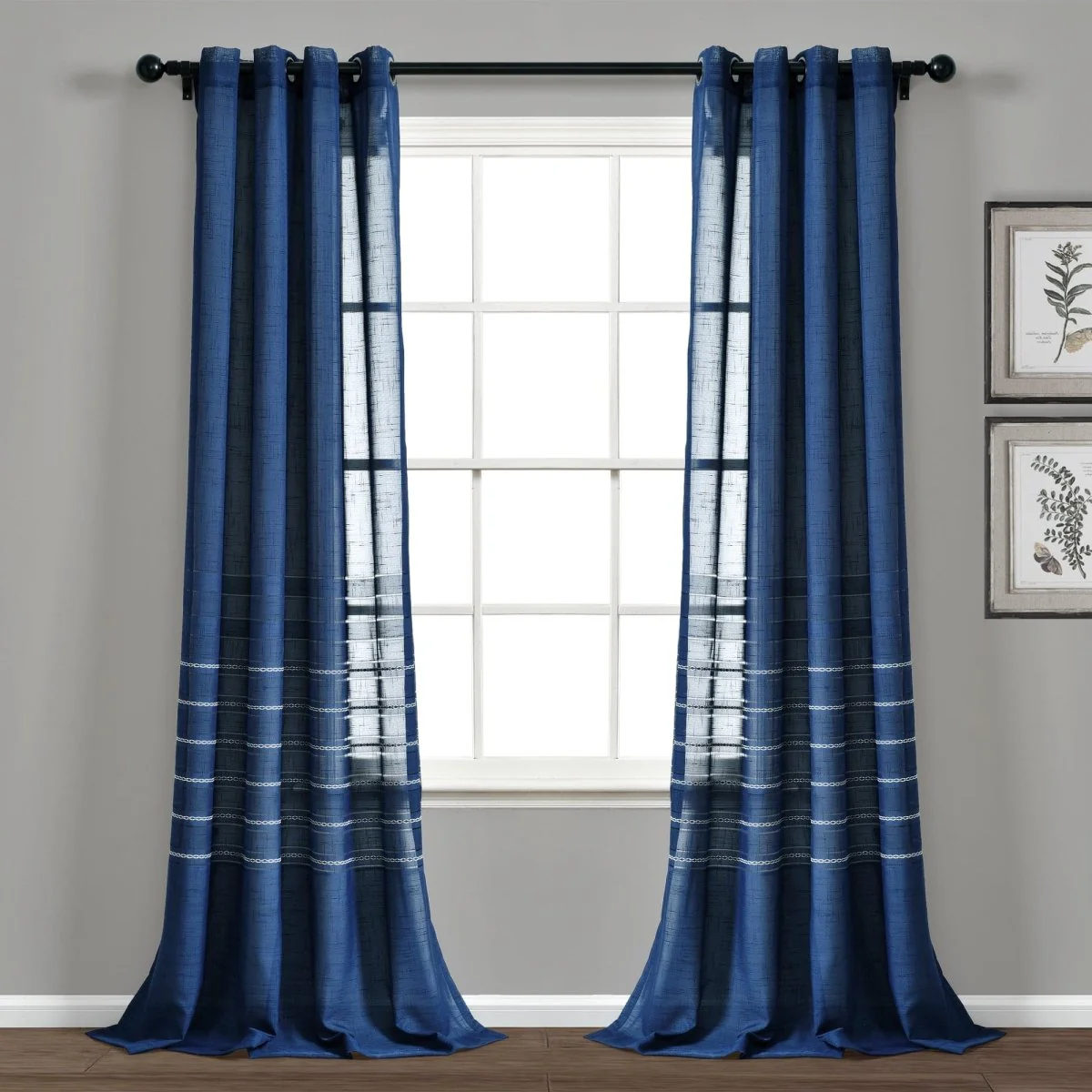 Bridie Grommet Sheer Window Curtain Panel Set - Image 5