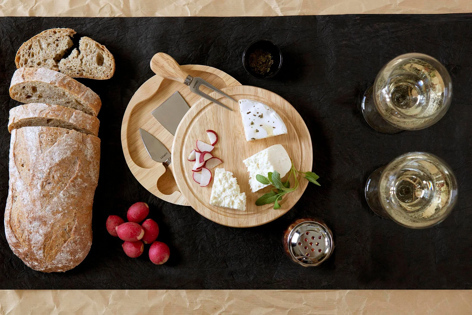 Brie Cheese Cutting Board & Tools Set - Image 4