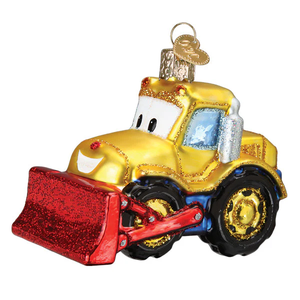 Bright-Eyed Bulldozer Ornament - Image 3
