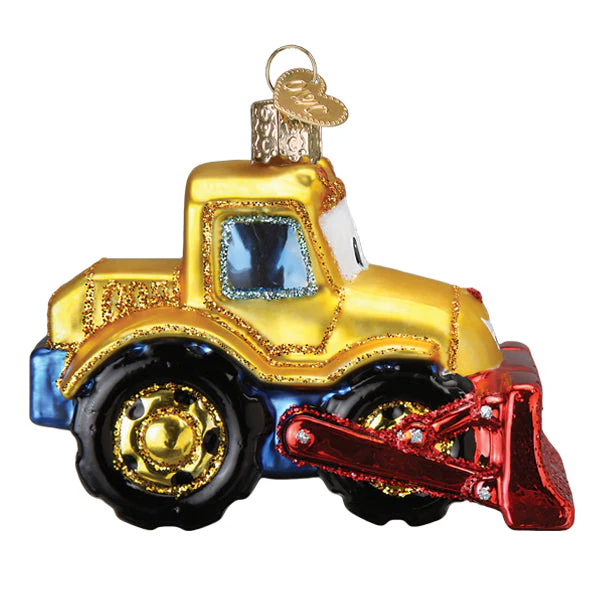 Bright-Eyed Bulldozer Ornament - Image 4