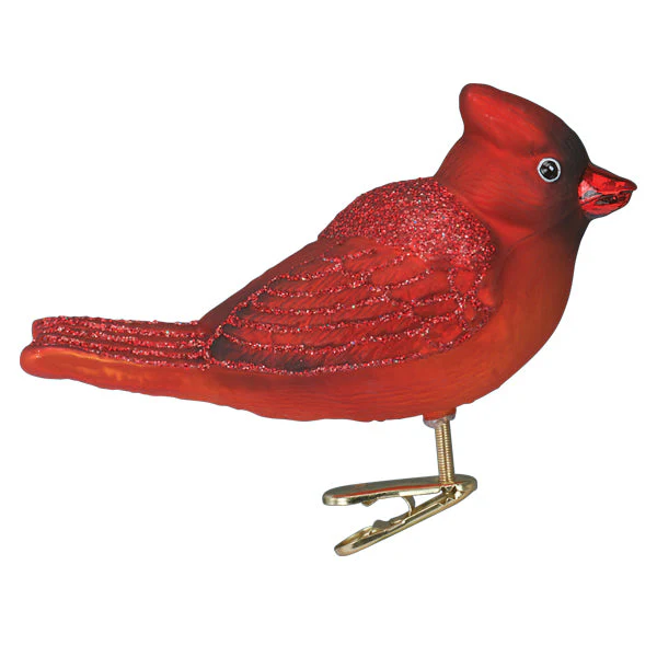 Bright Red Cardinal Ornament - Image 3