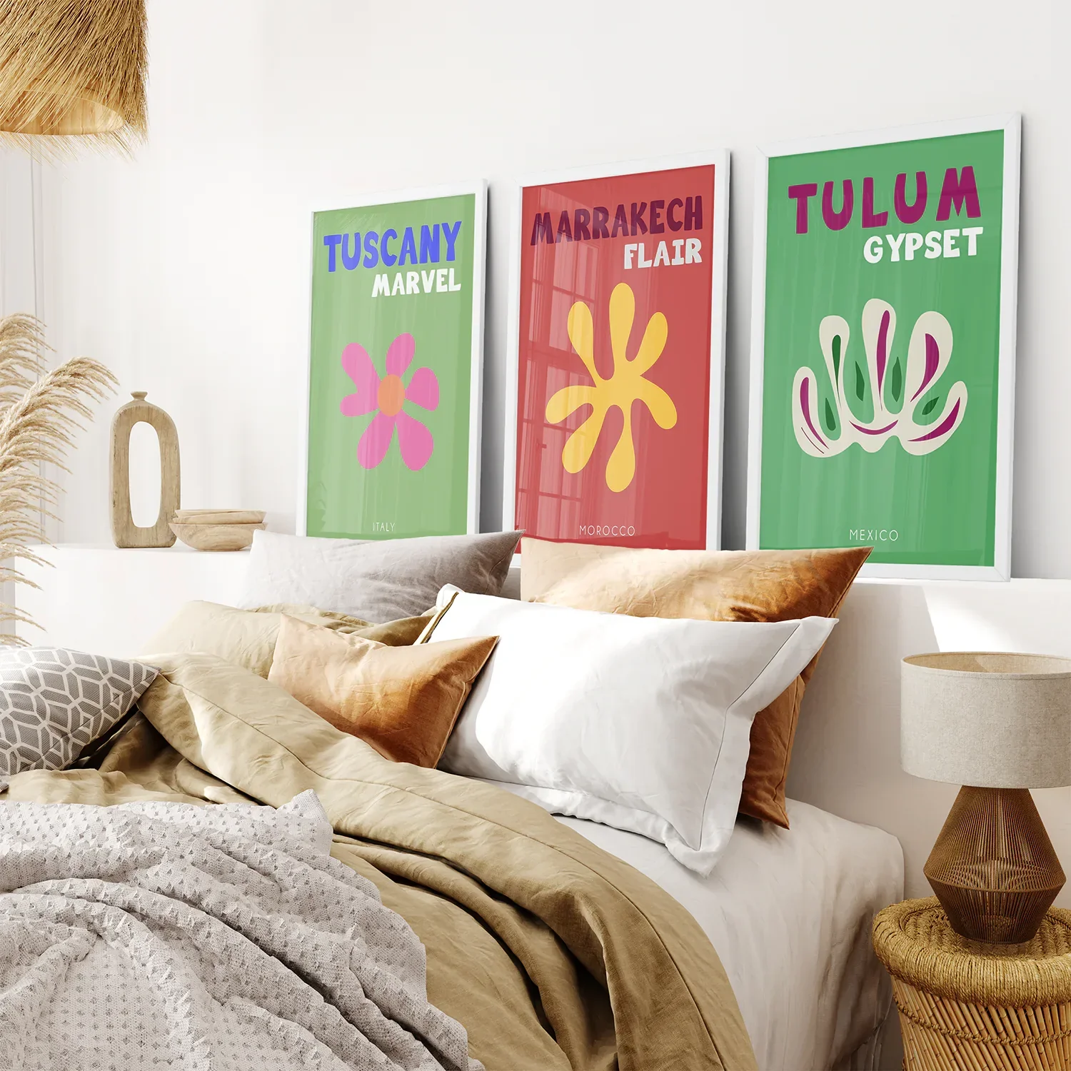 Bright Retro Set of 3 Prints. Preppy Room Decor Aesthetic - Image 3