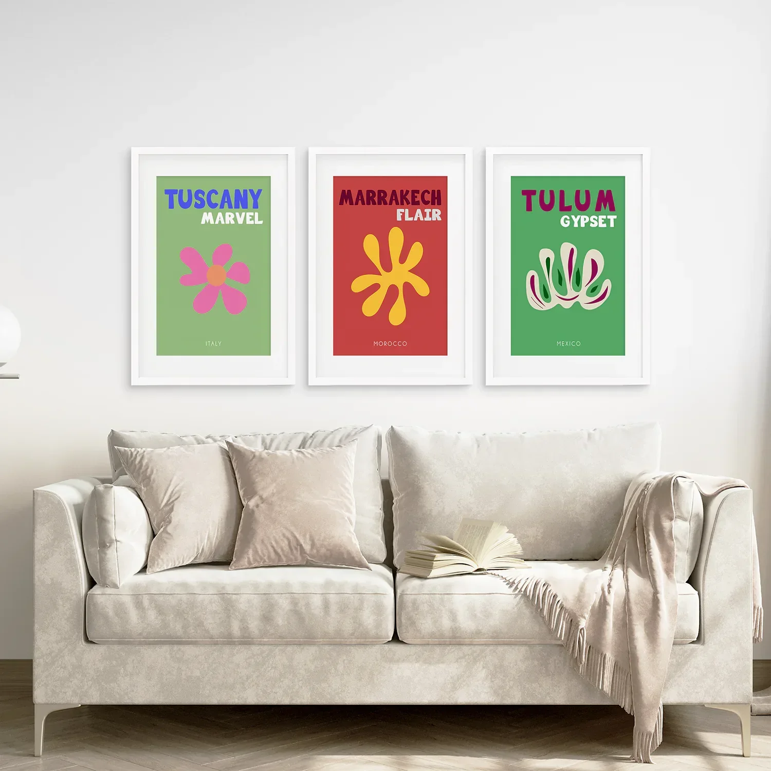 Bright Retro Set of 3 Prints. Preppy Room Decor Aesthetic - Image 4