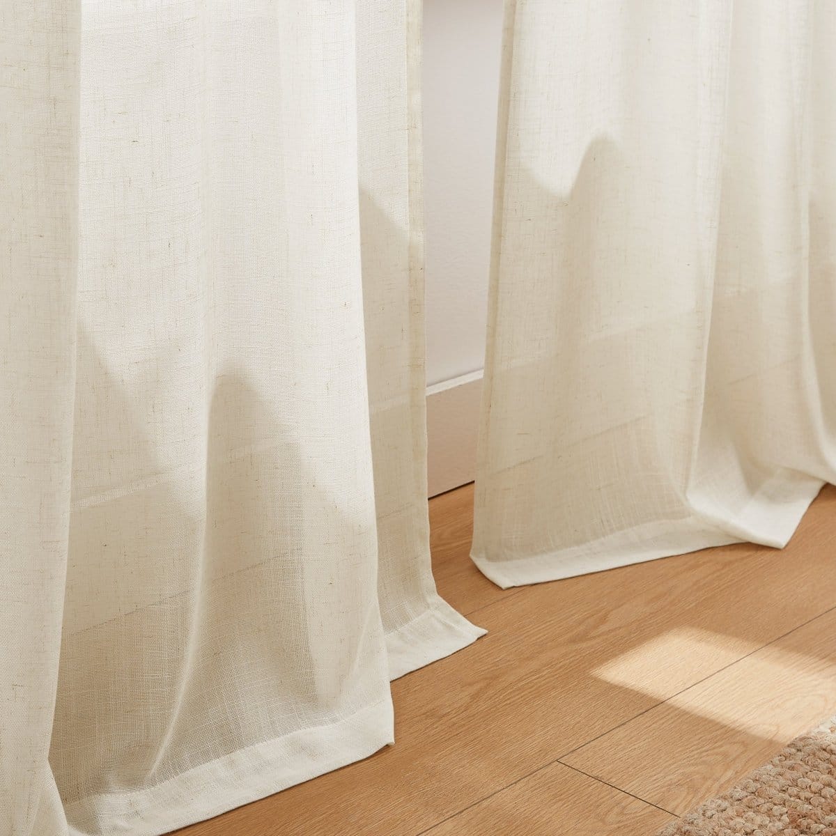 Brigitte Embroidery Eyelet Scalloped Edge Window Curtain Panels - Image 5