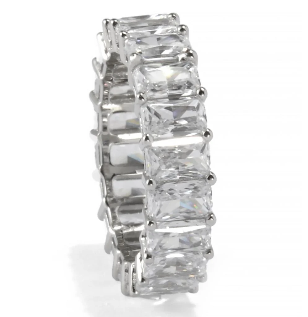 Brilliante Choice of Cut Simulated Diamond Eternity Band Ring - Image 2