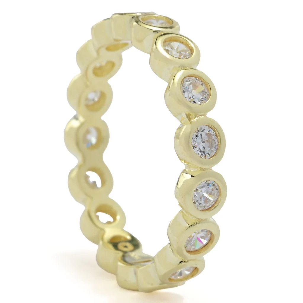 Brilliante Choice of Plating 1.95 DEW Simulated Diamond Eternity Band Ring - Image 2