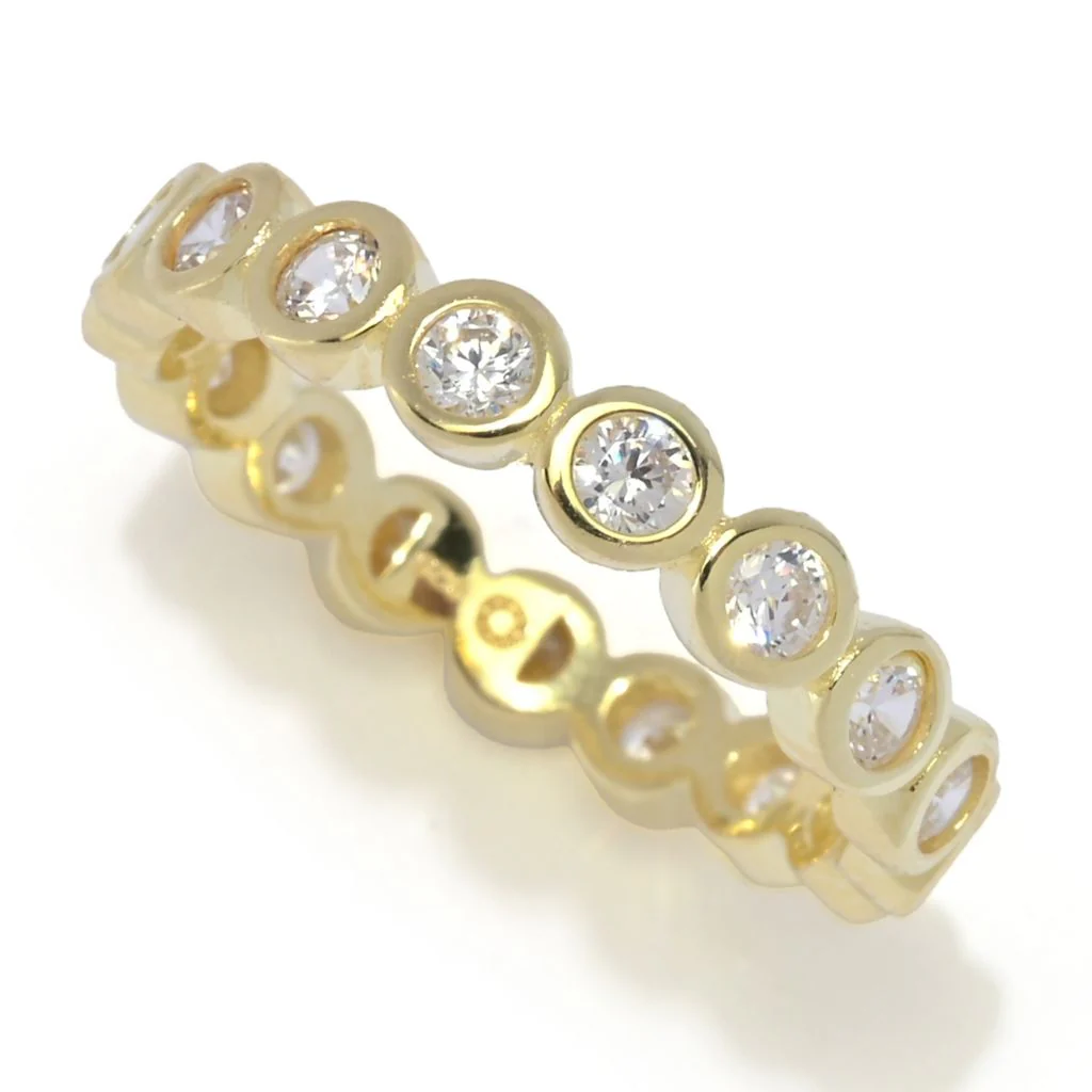 Brilliante Choice of Plating 1.95 DEW Simulated Diamond Eternity Band Ring - Image 6