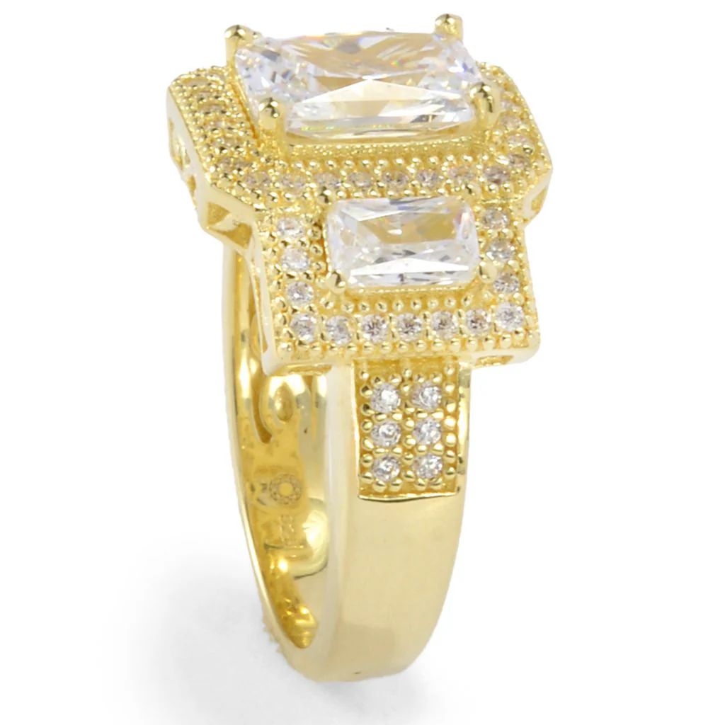 Brilliante Choice of Plating 4.11 DEW Simulated Diamond Halo Ring - Image 2