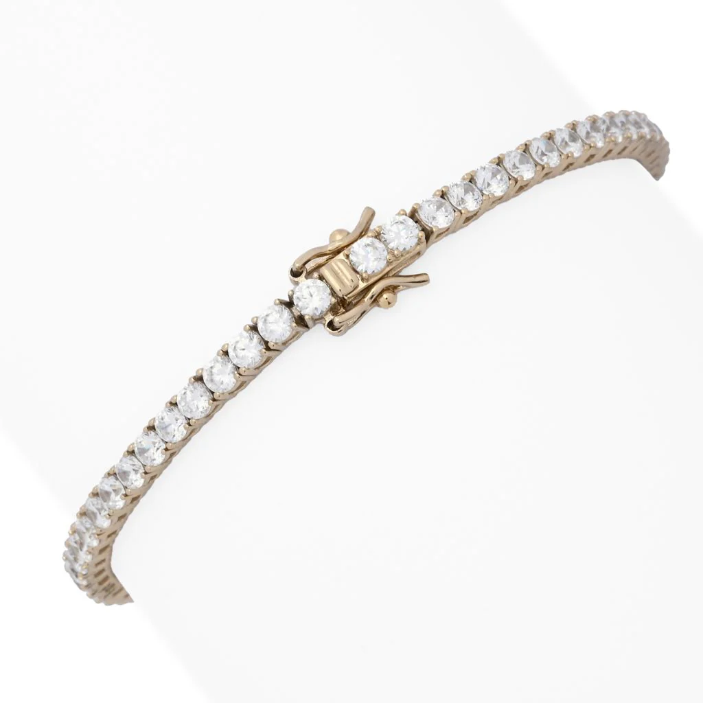 Brilliante Choice of Plating Simulated Diamond Tennis Bracelet - Image 2