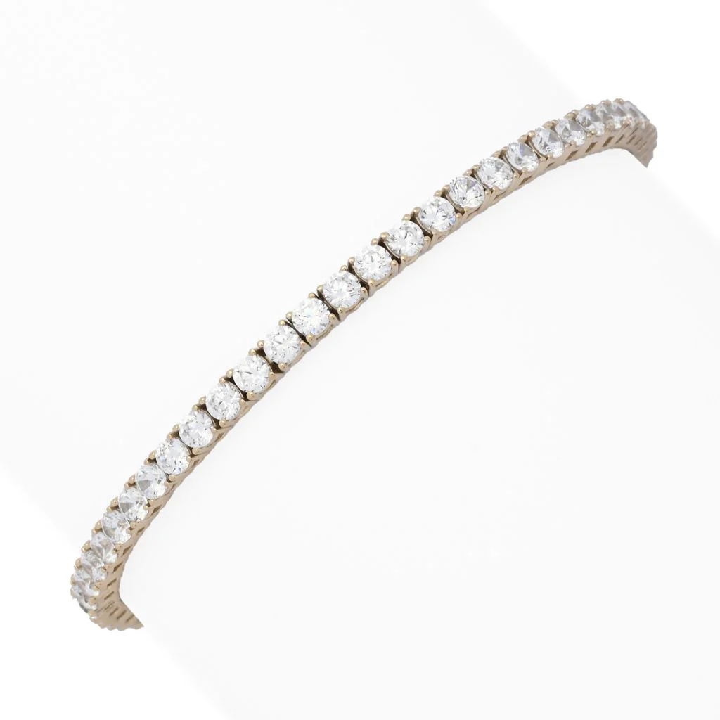Brilliante Choice of Plating Simulated Diamond Tennis Bracelet - Image 3