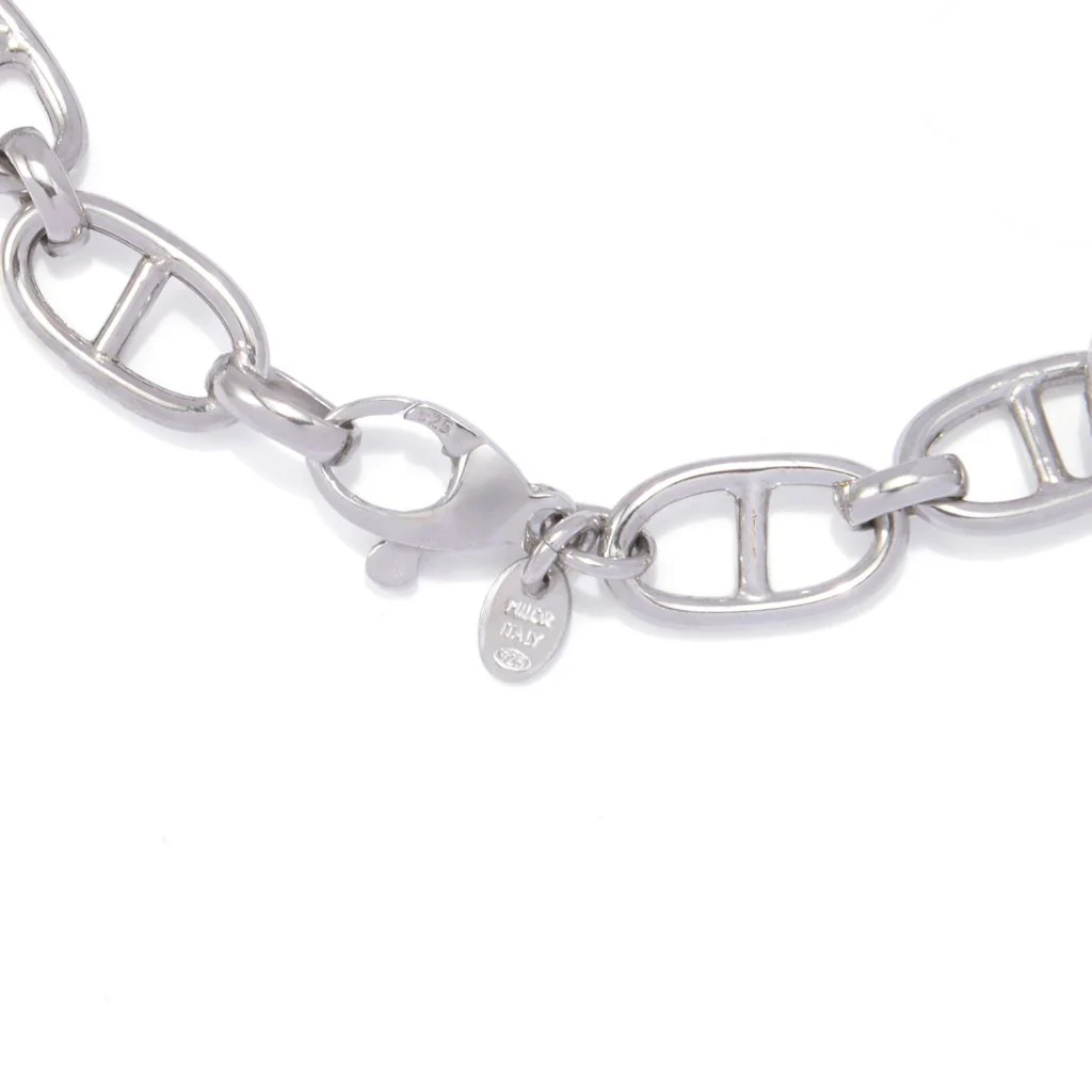 Brilliante Italia 0.86 DEW Simulated Diamond Pave Mariner Bracelet - Image 2