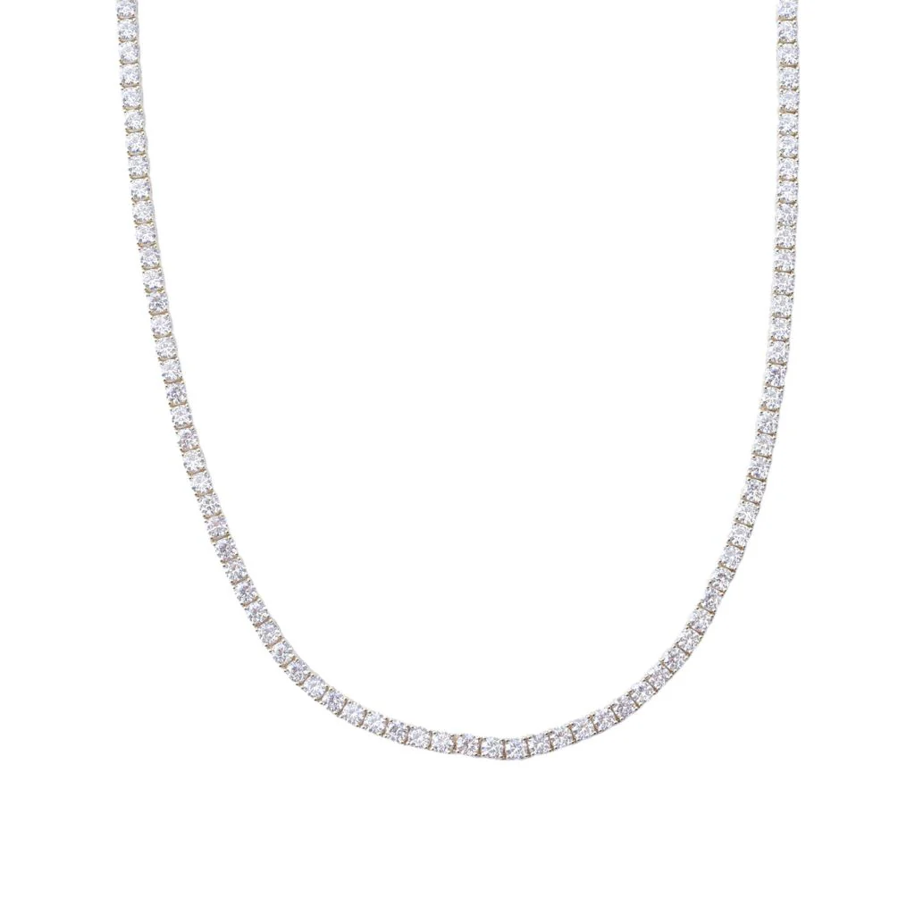 Brilliante Simulated Diamond Choice of Length Tennis Necklace - Image 4