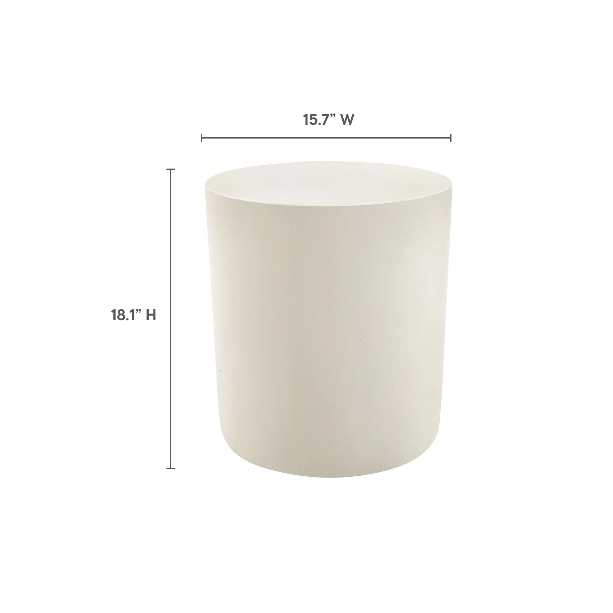 Brion Indoor-Outdoor Patio Concrete Stool by Modway - Image 13