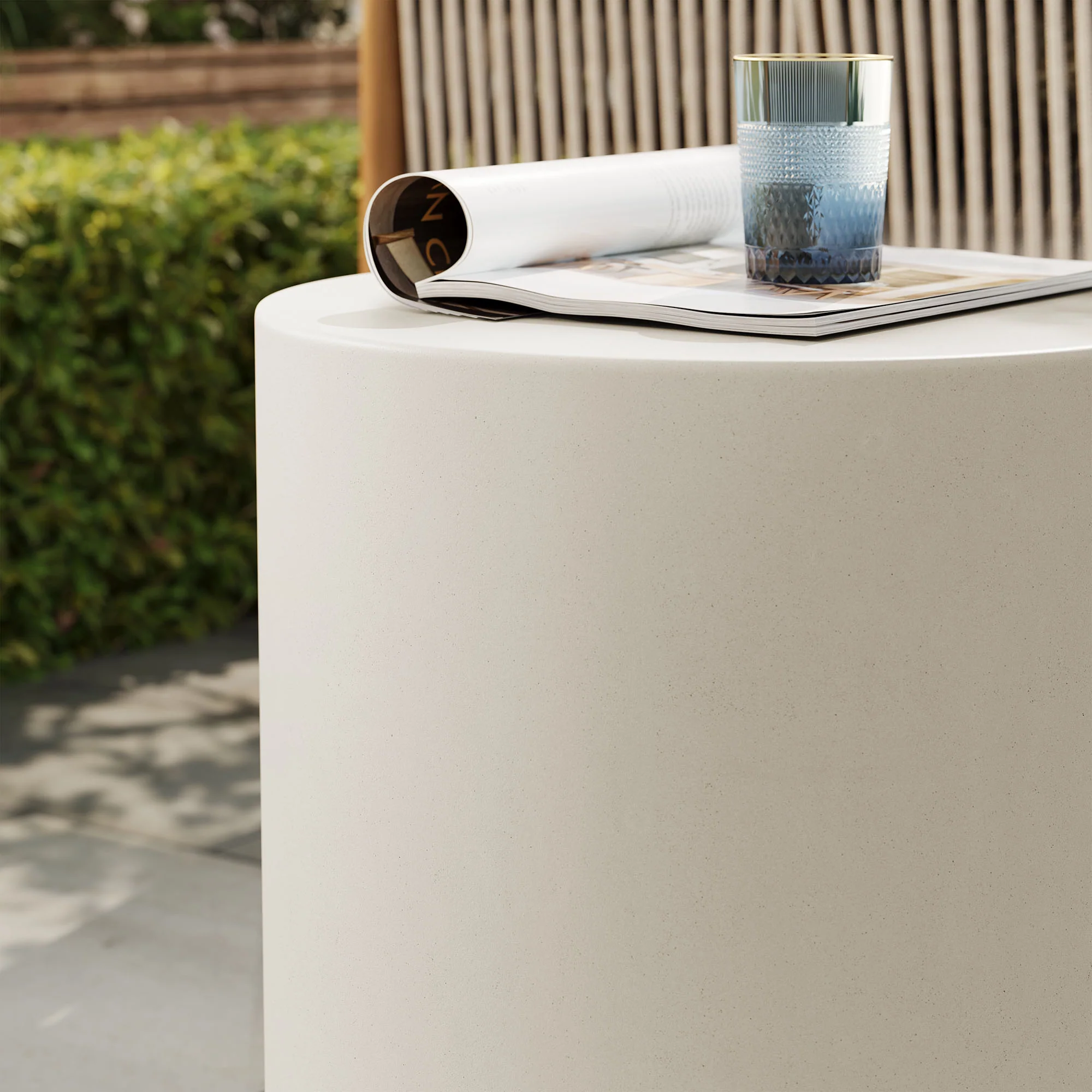 Brion Indoor-Outdoor Patio Concrete Stool by Modway - Image 8