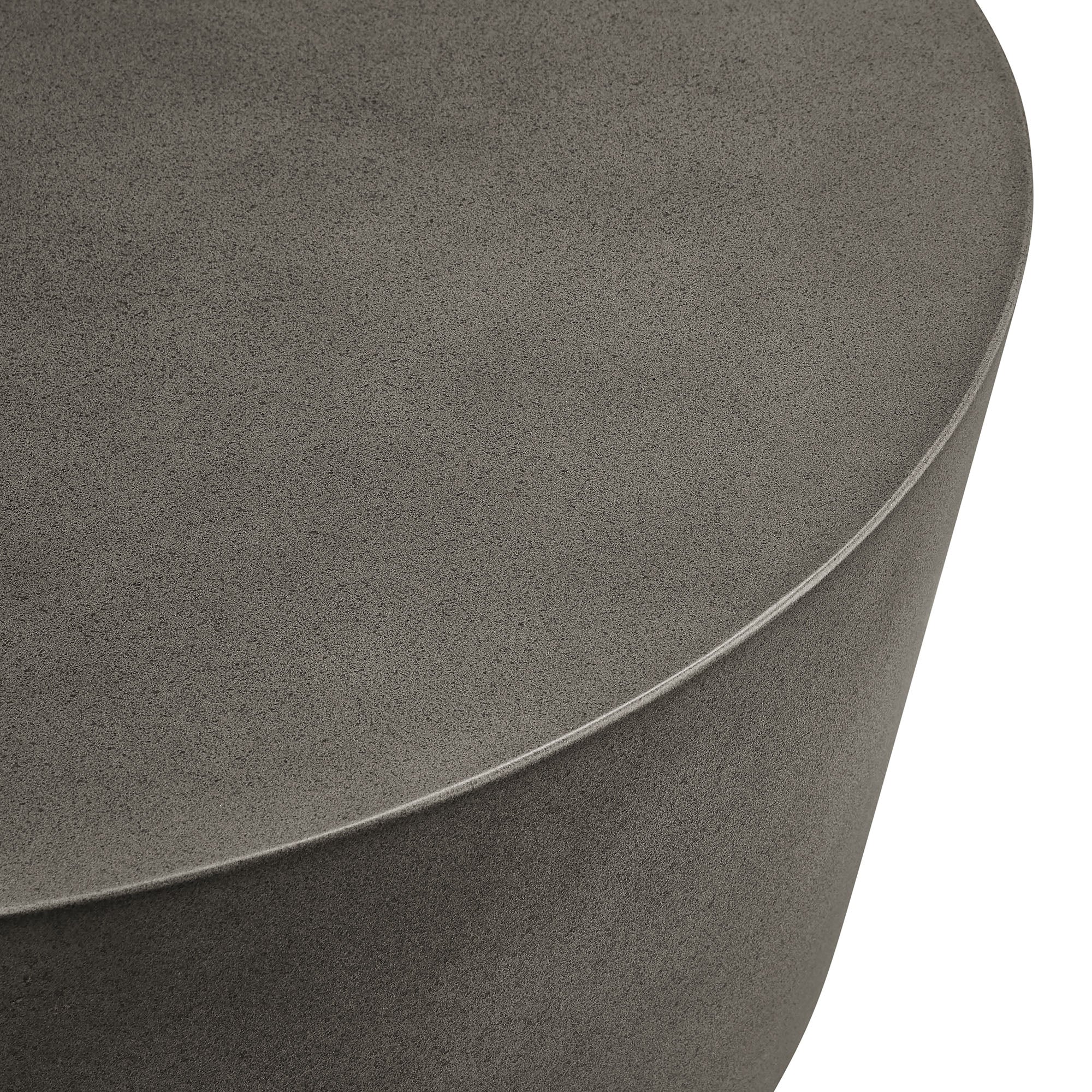 Brion Round Indoor - Outdoor Patio Concrete Coffee Table by Modway - Image 6