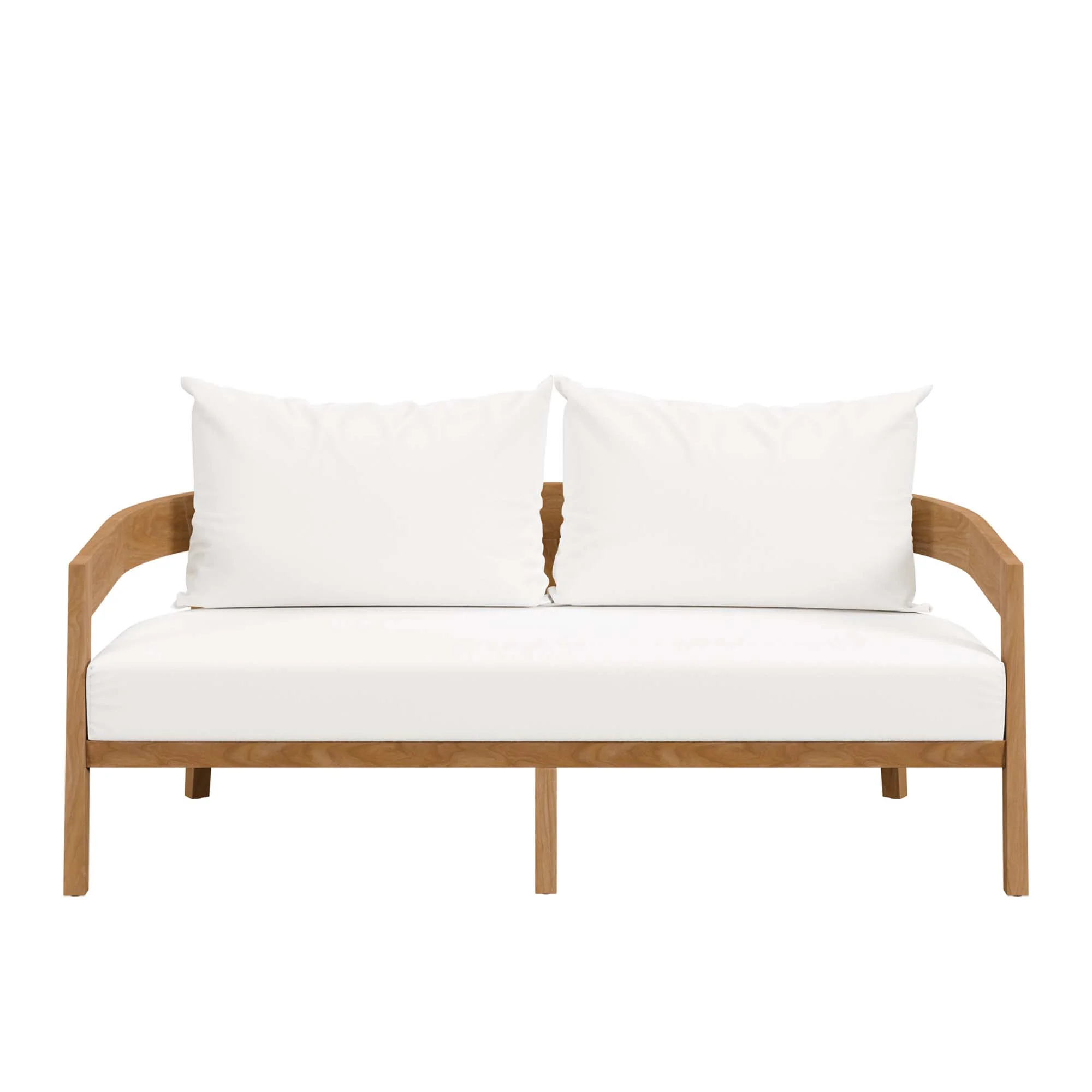 Brisbane Teak Wood Outdoor Patio Loveseat by Modway - Image 12