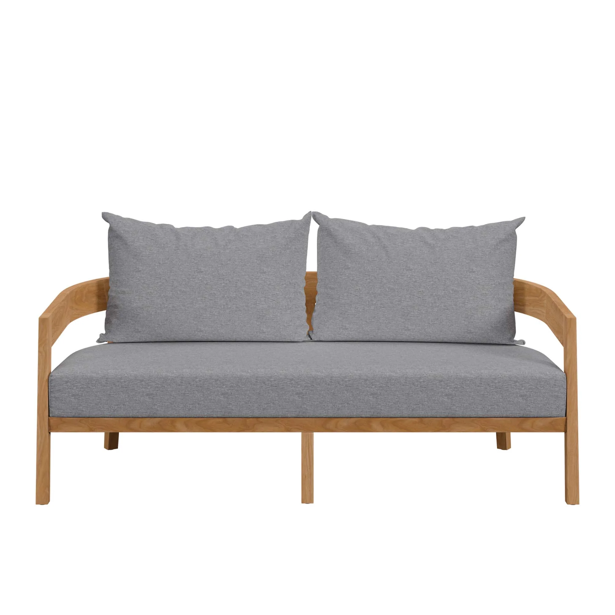 Brisbane Teak Wood Outdoor Patio Loveseat by Modway - Image 13
