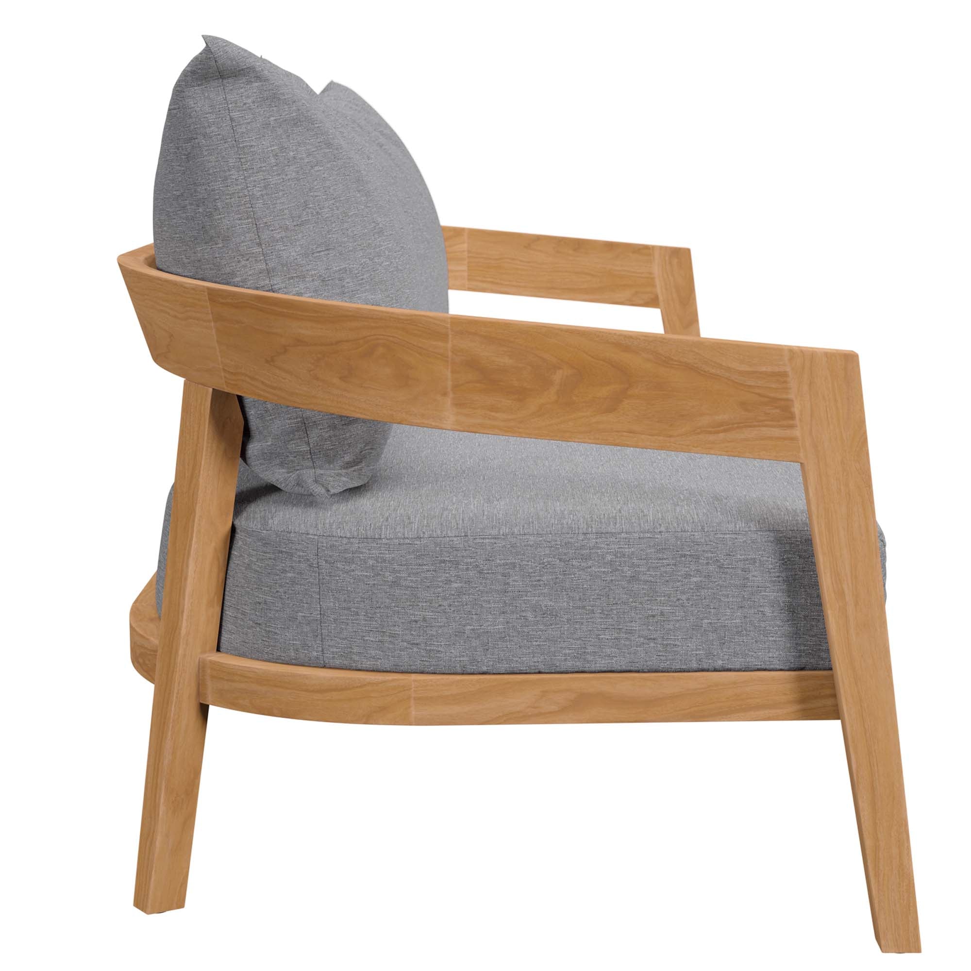 Brisbane Teak Wood Outdoor Patio Loveseat by Modway - Image 17