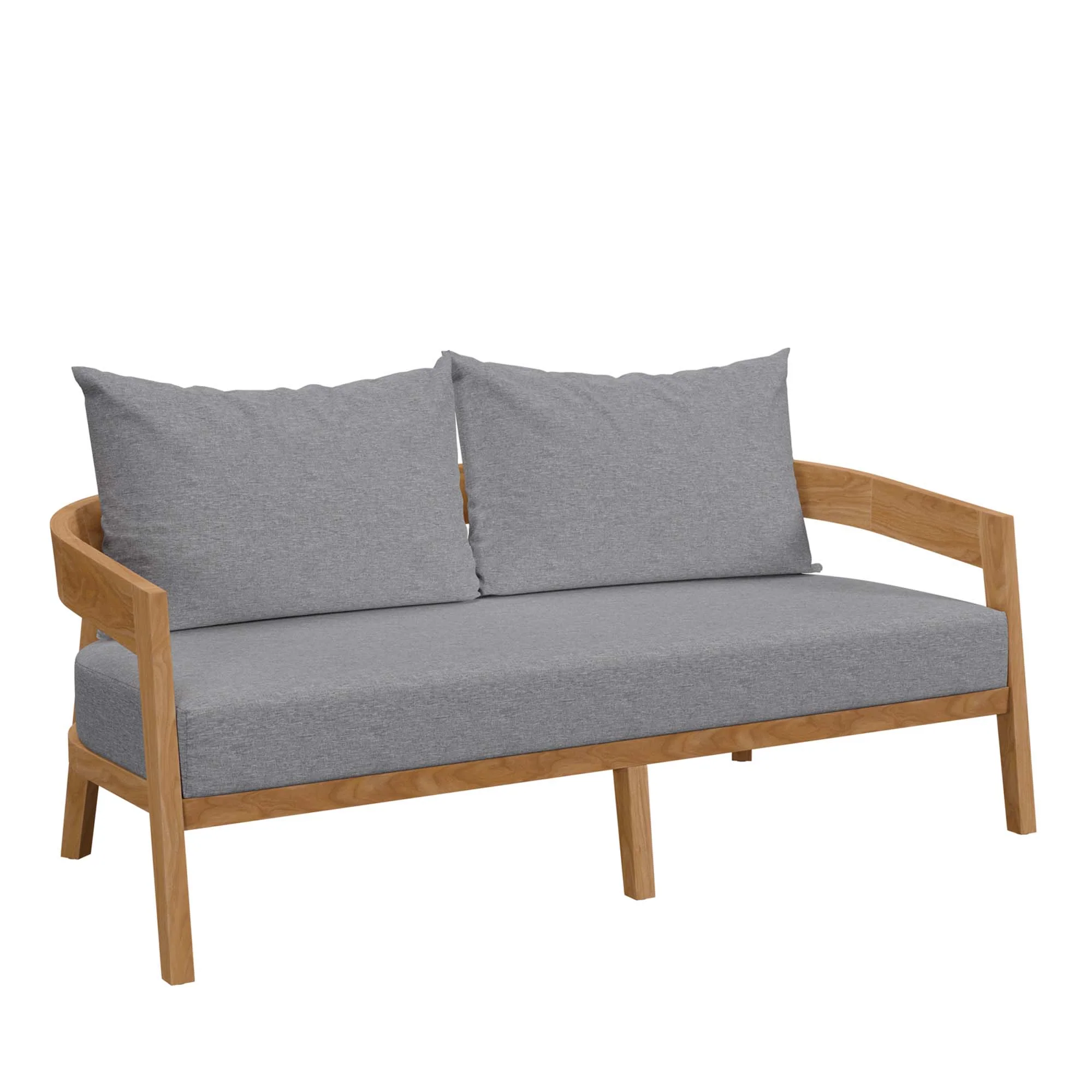 Brisbane Teak Wood Outdoor Patio Loveseat by Modway - Image 21