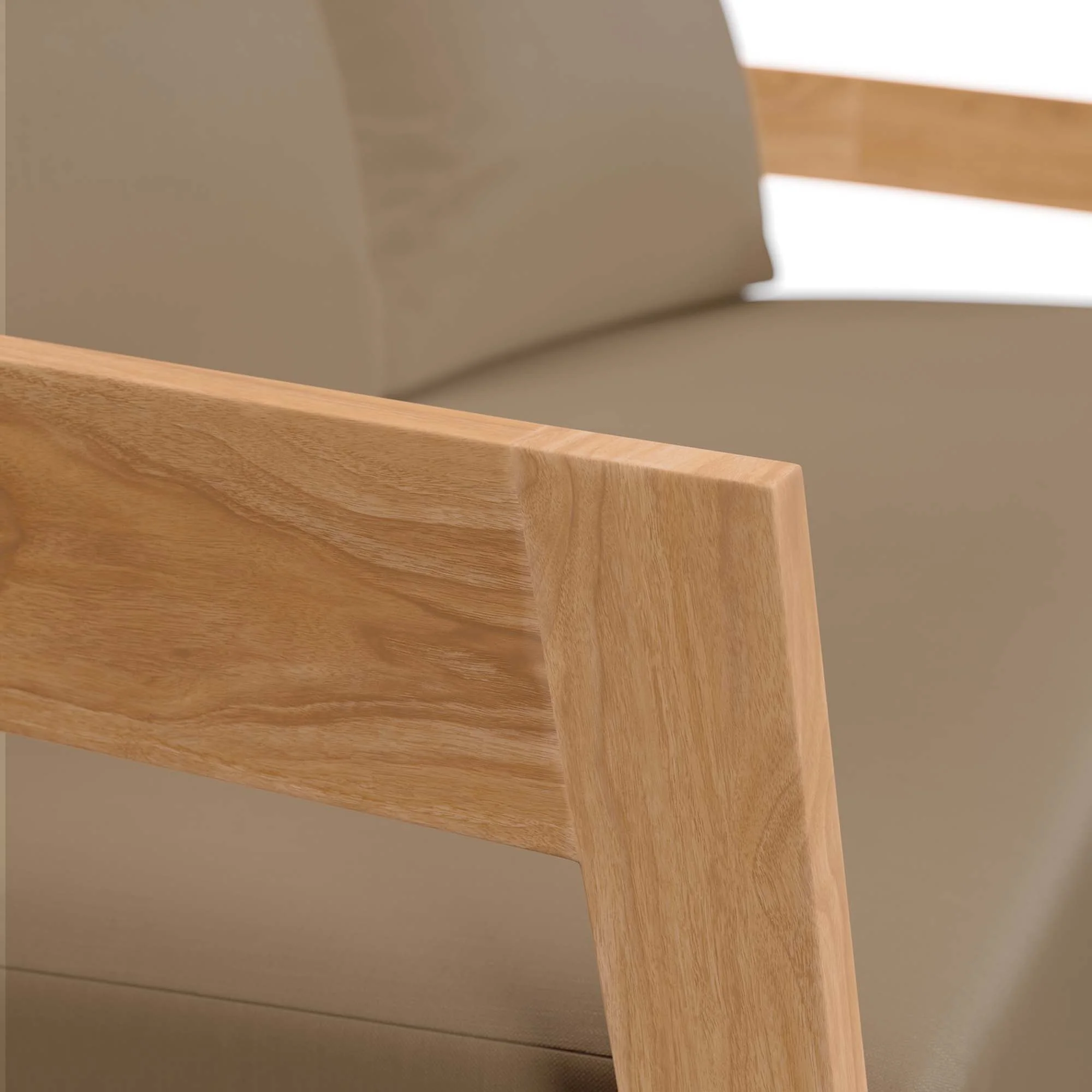 Brisbane Teak Wood Outdoor Patio Loveseat by Modway - Image 6