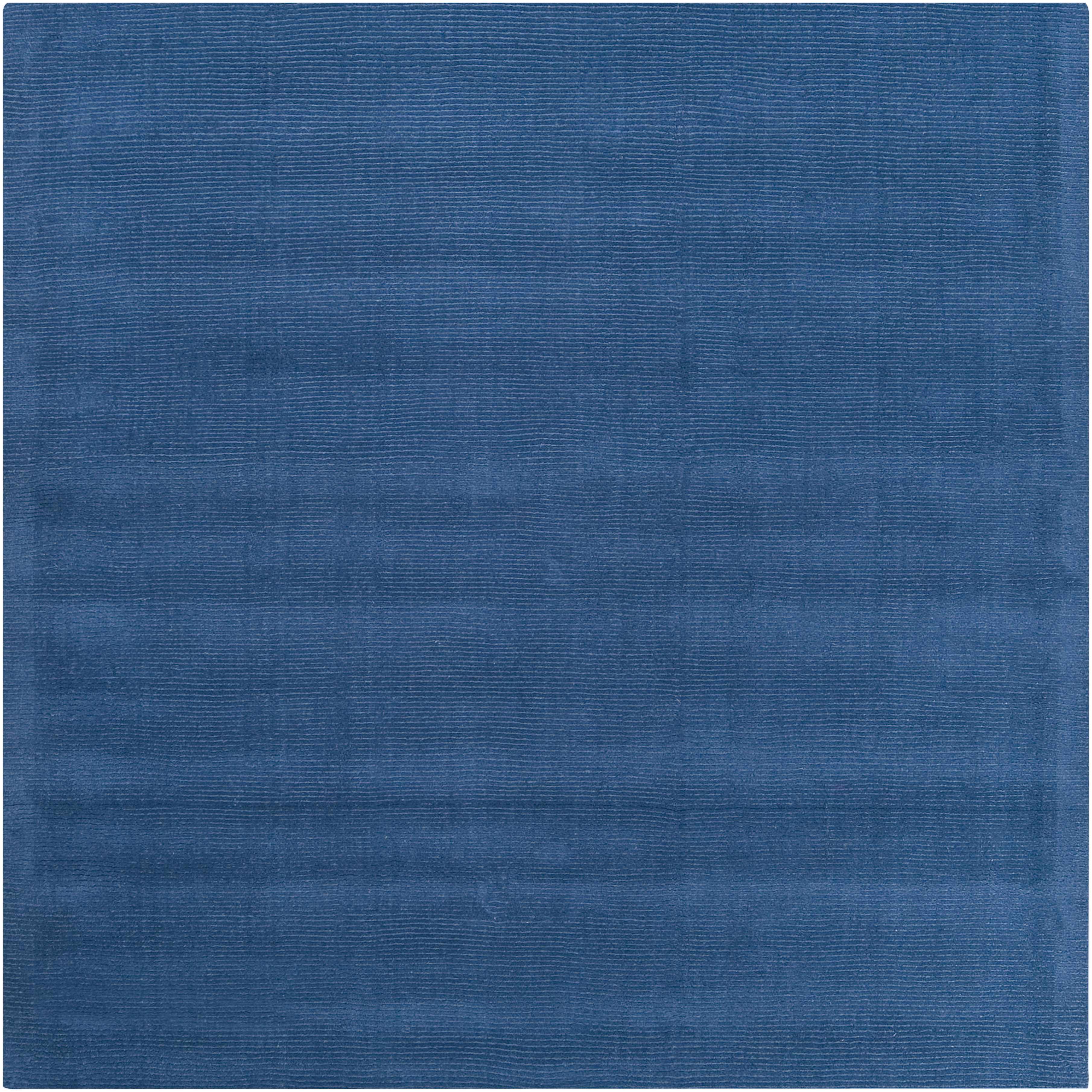 Brockton Solid Blue Wool Rug - Image 10