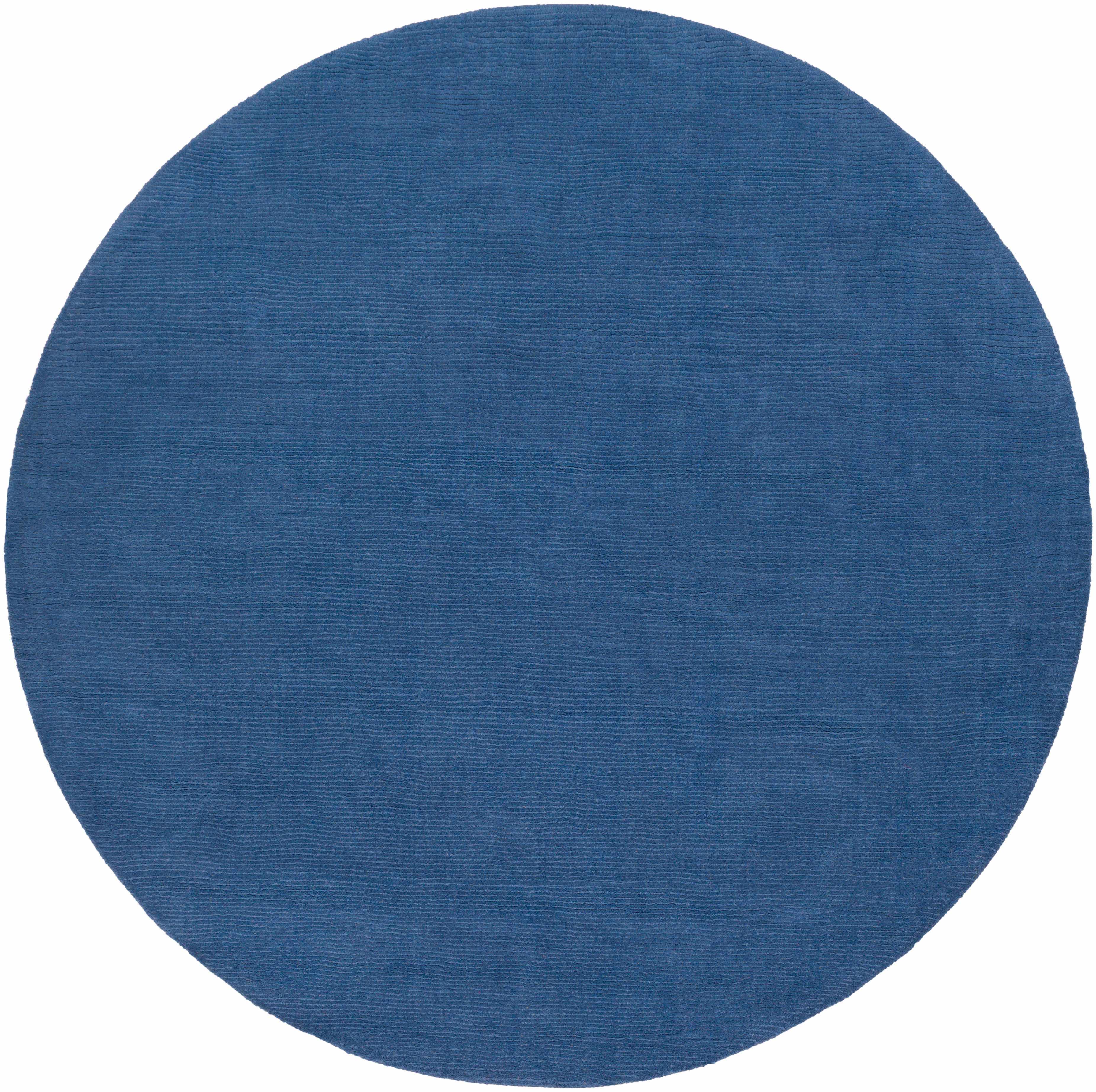 Brockton Solid Blue Wool Rug - Image 8