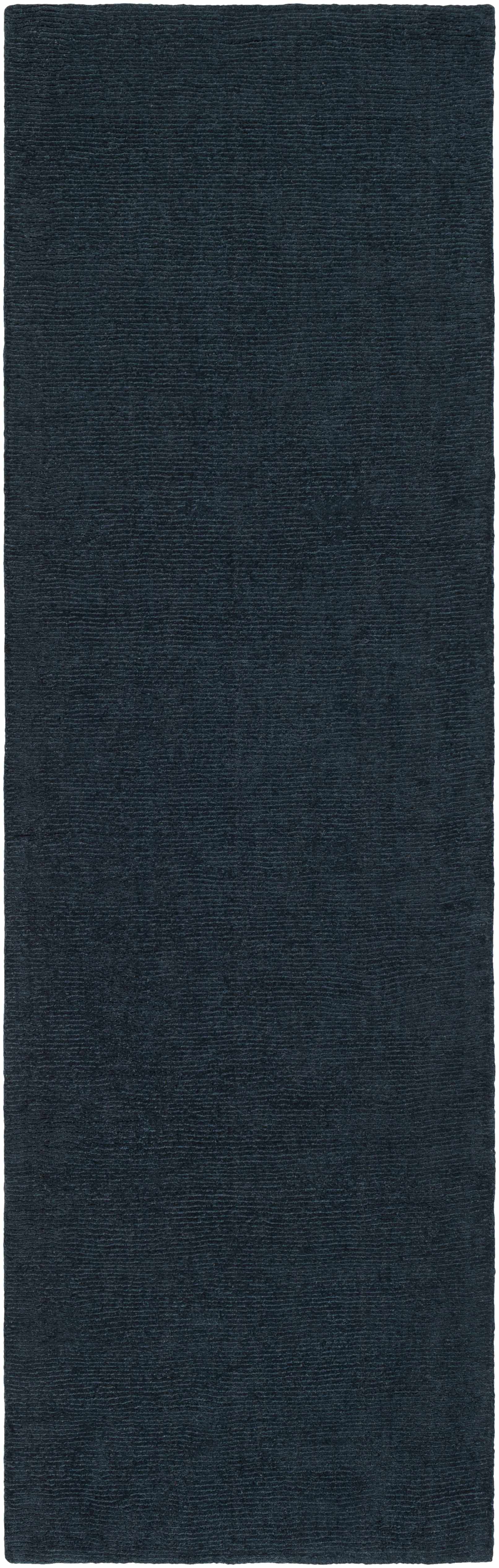 Brockton Solid Dark Blue Wool Rug - Image 11