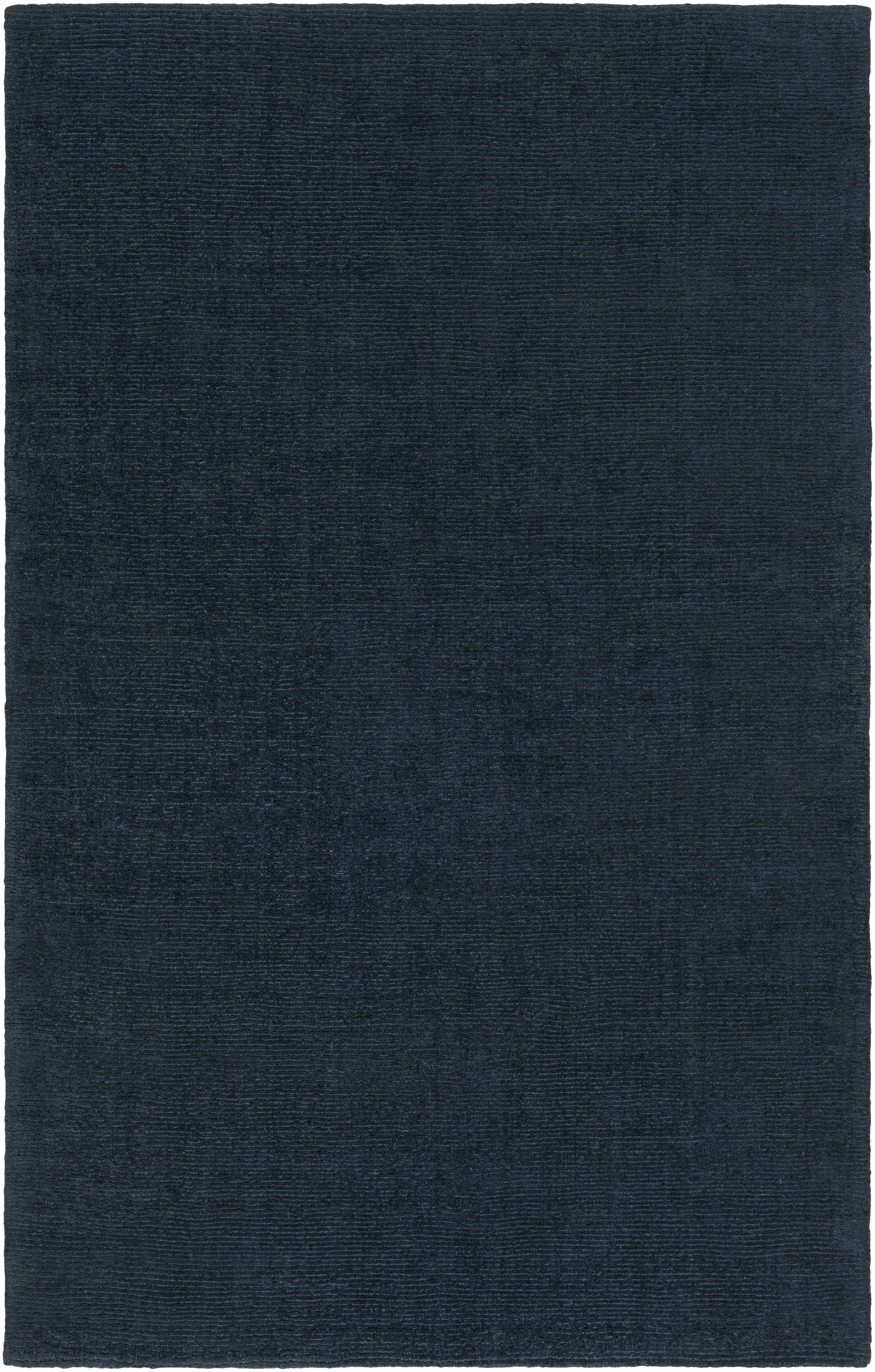 Brockton Solid Dark Blue Wool Rug - Image 13
