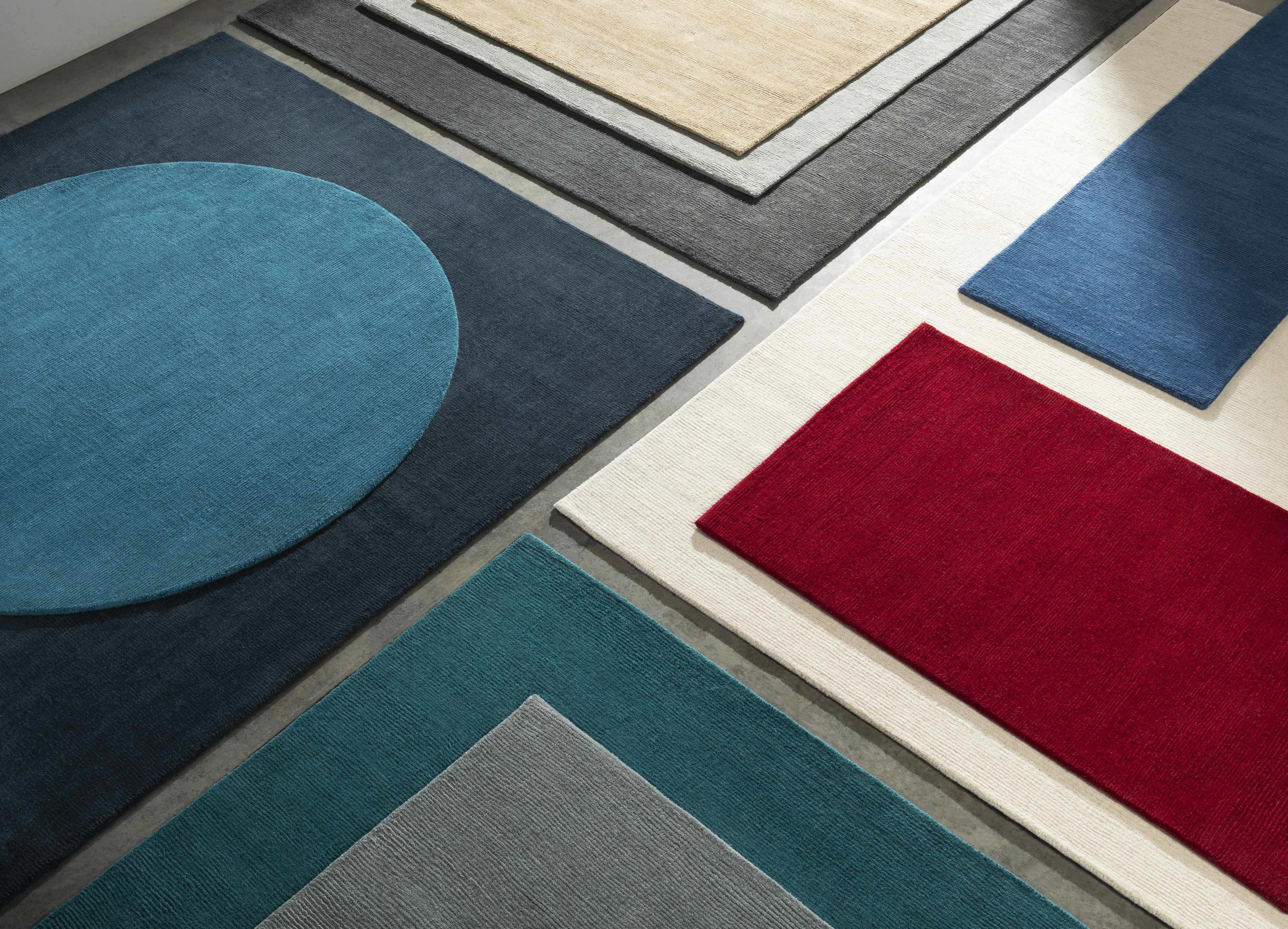 Brockton Solid Dark Blue Wool Rug - Image 7
