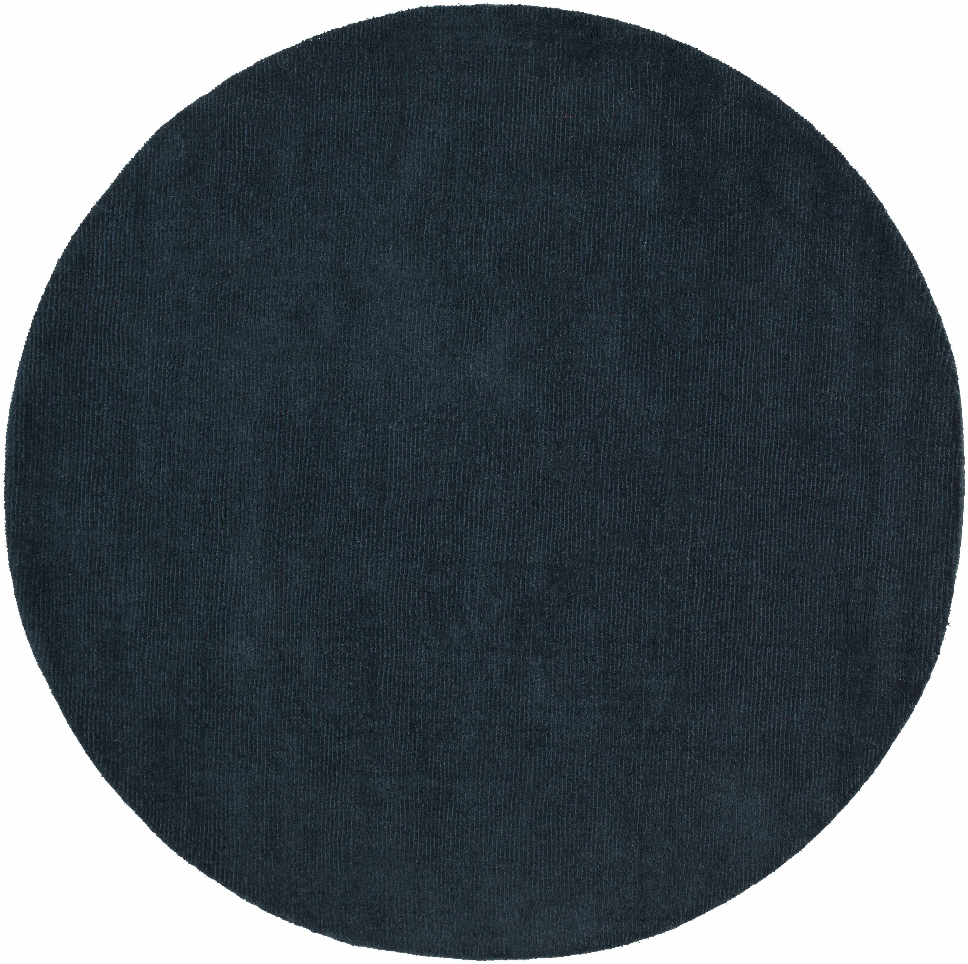 Brockton Solid Dark Blue Wool Rug - Image 9