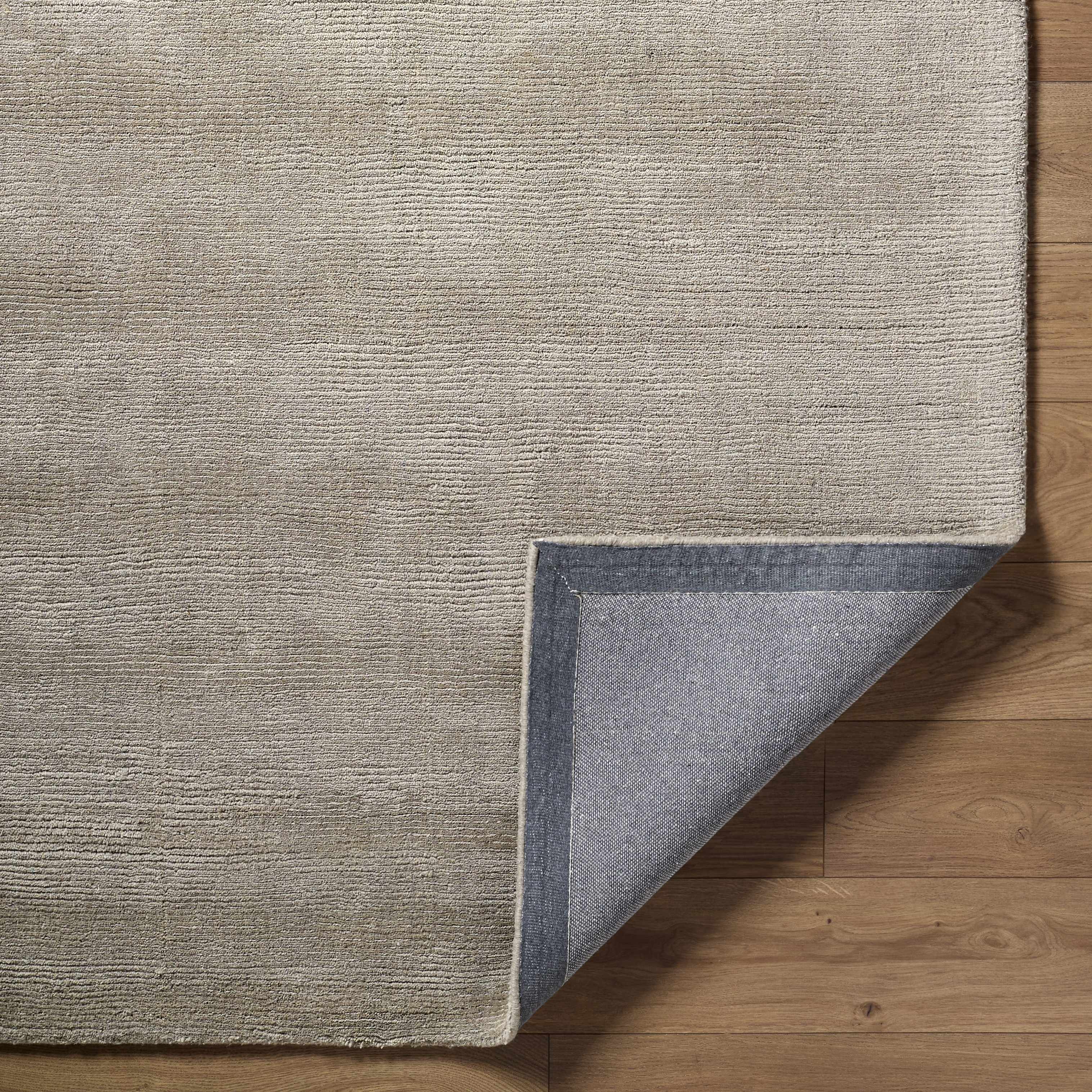 Brockton Solid Gray Wool Rug - Image 5