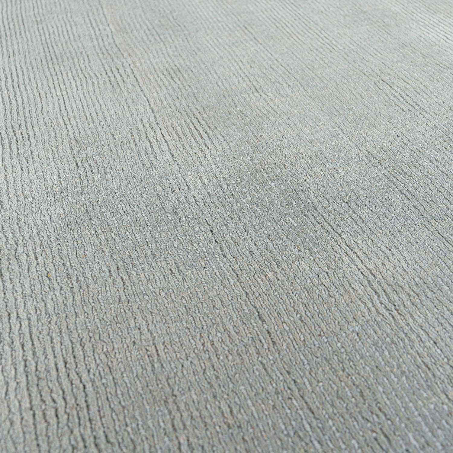 Brockton Solid Light Gray Wool Rug - Image 6