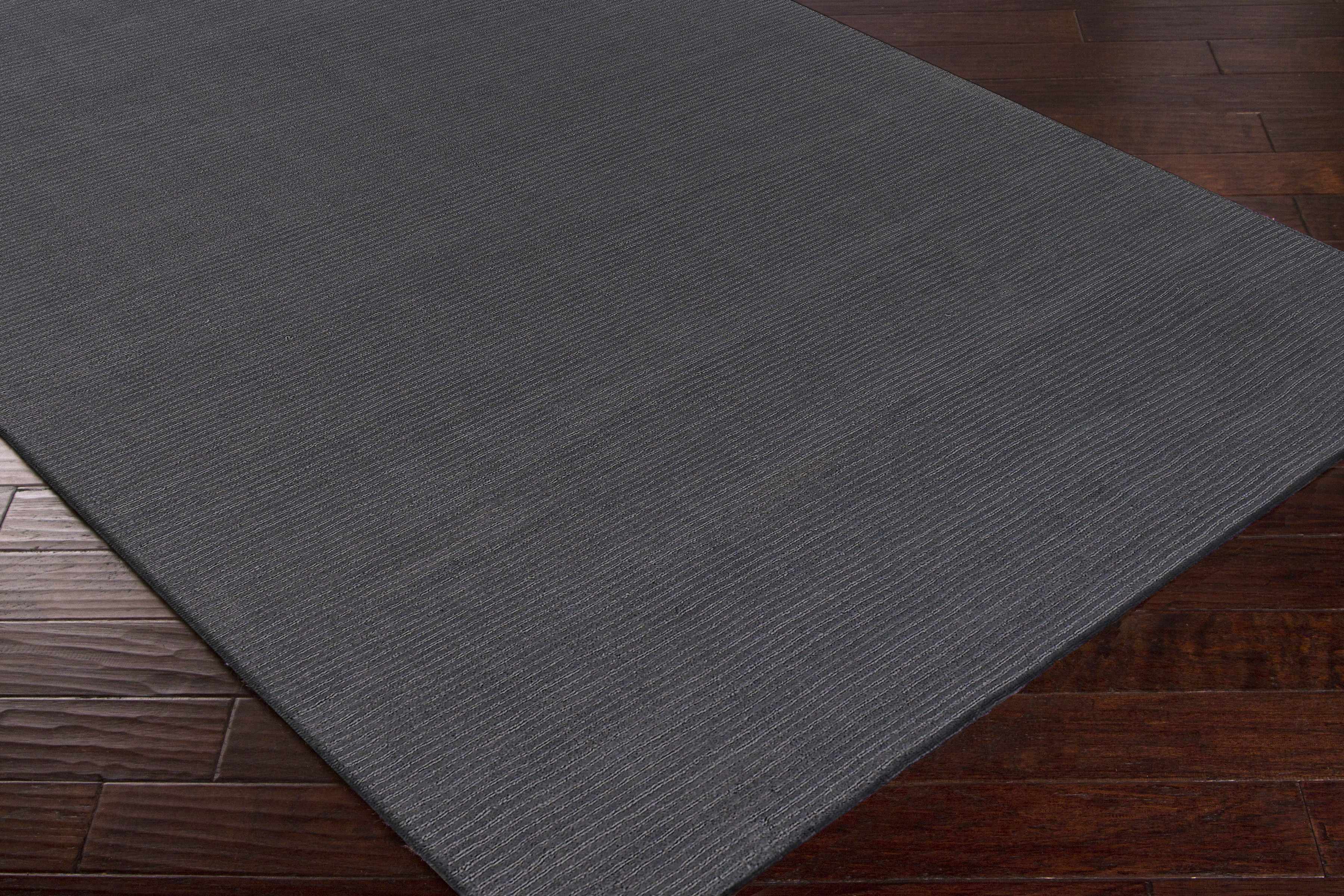 Brockton Solid Night Blue Wool Rug - Image 15