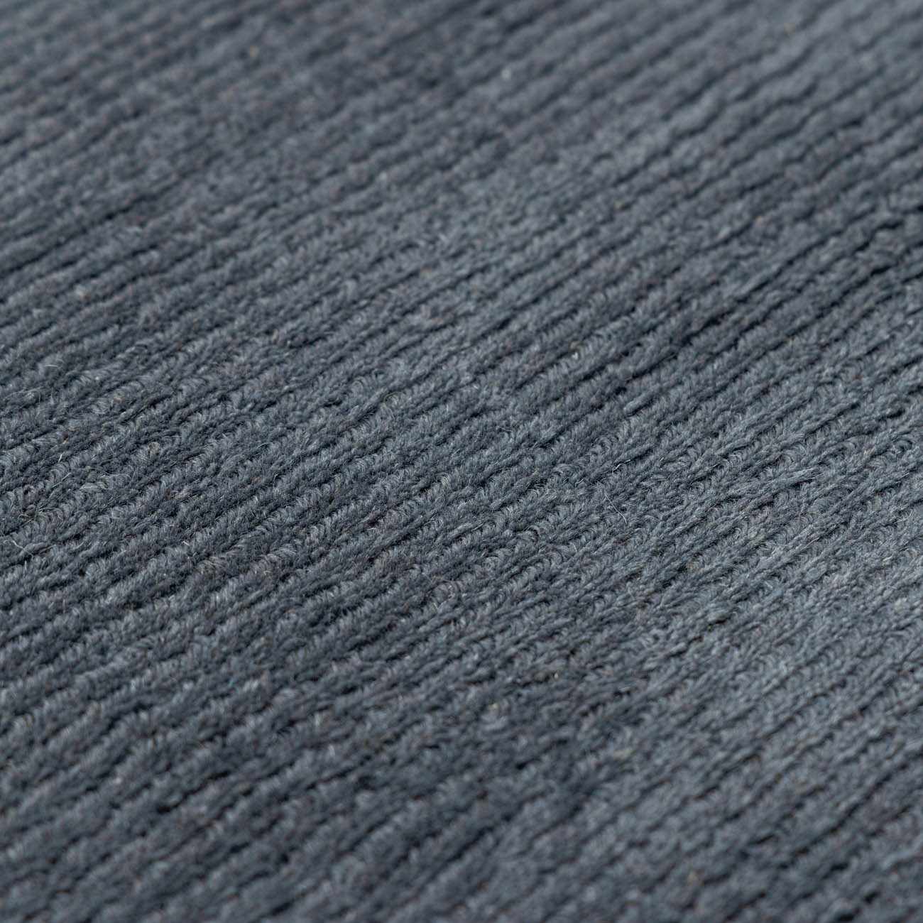 Brockton Solid Night Blue Wool Rug - Image 3