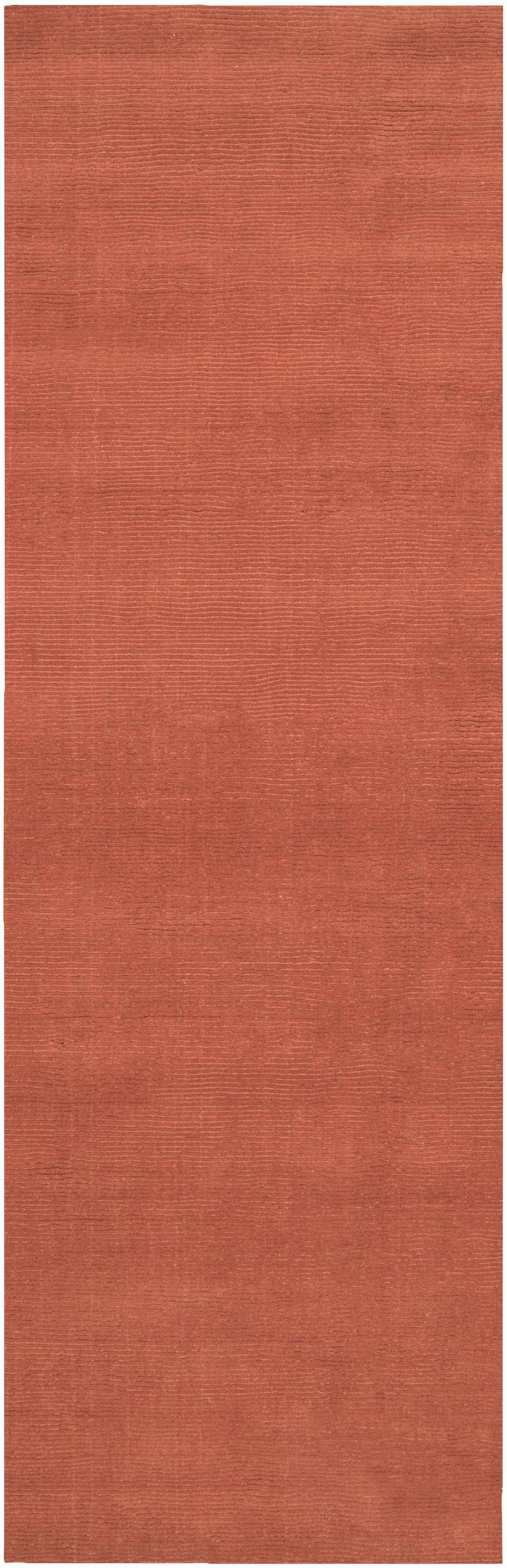 Brockton Solid Orange Wool Rug - Image 12