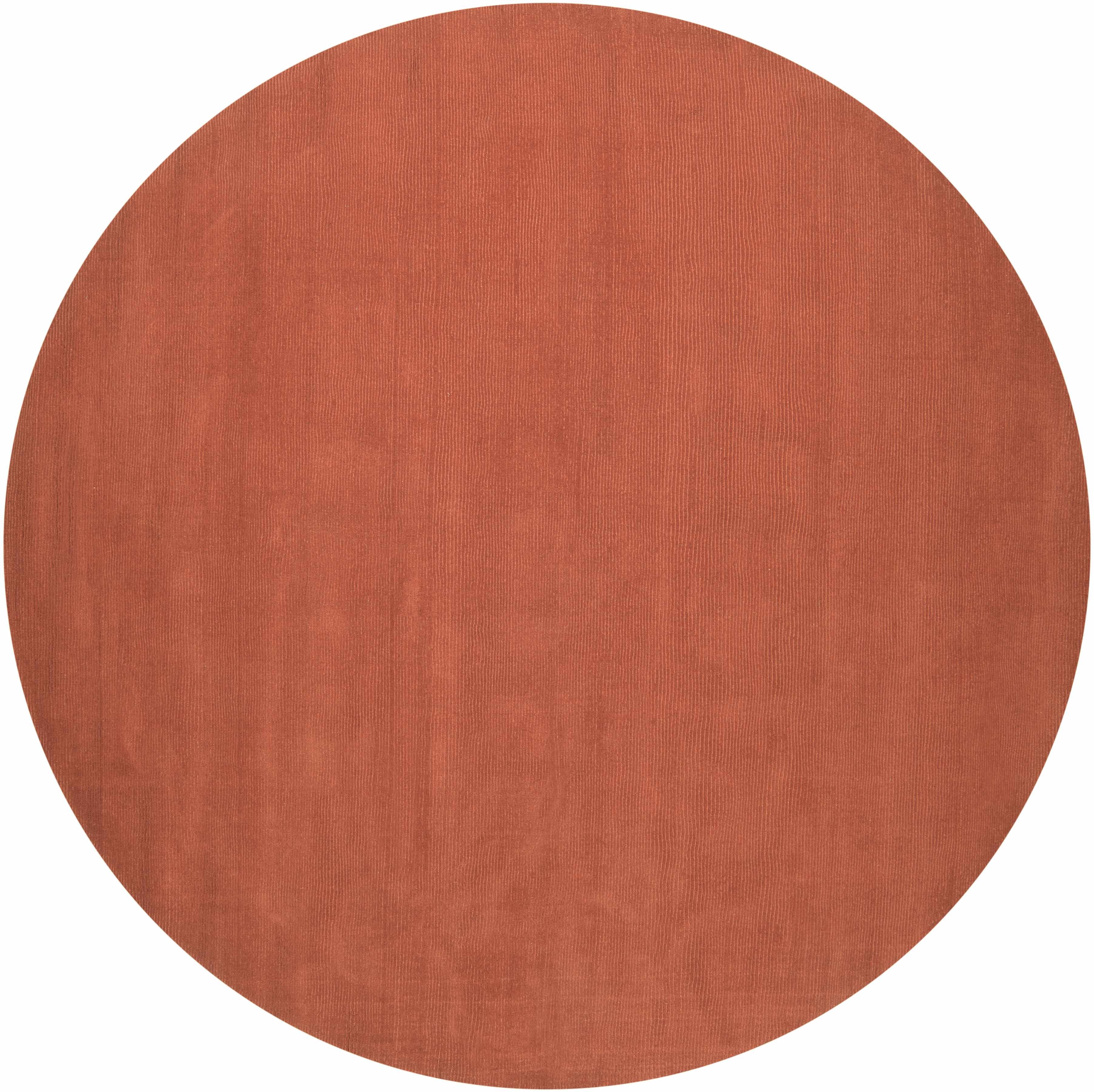Brockton Solid Orange Wool Rug - Image 4