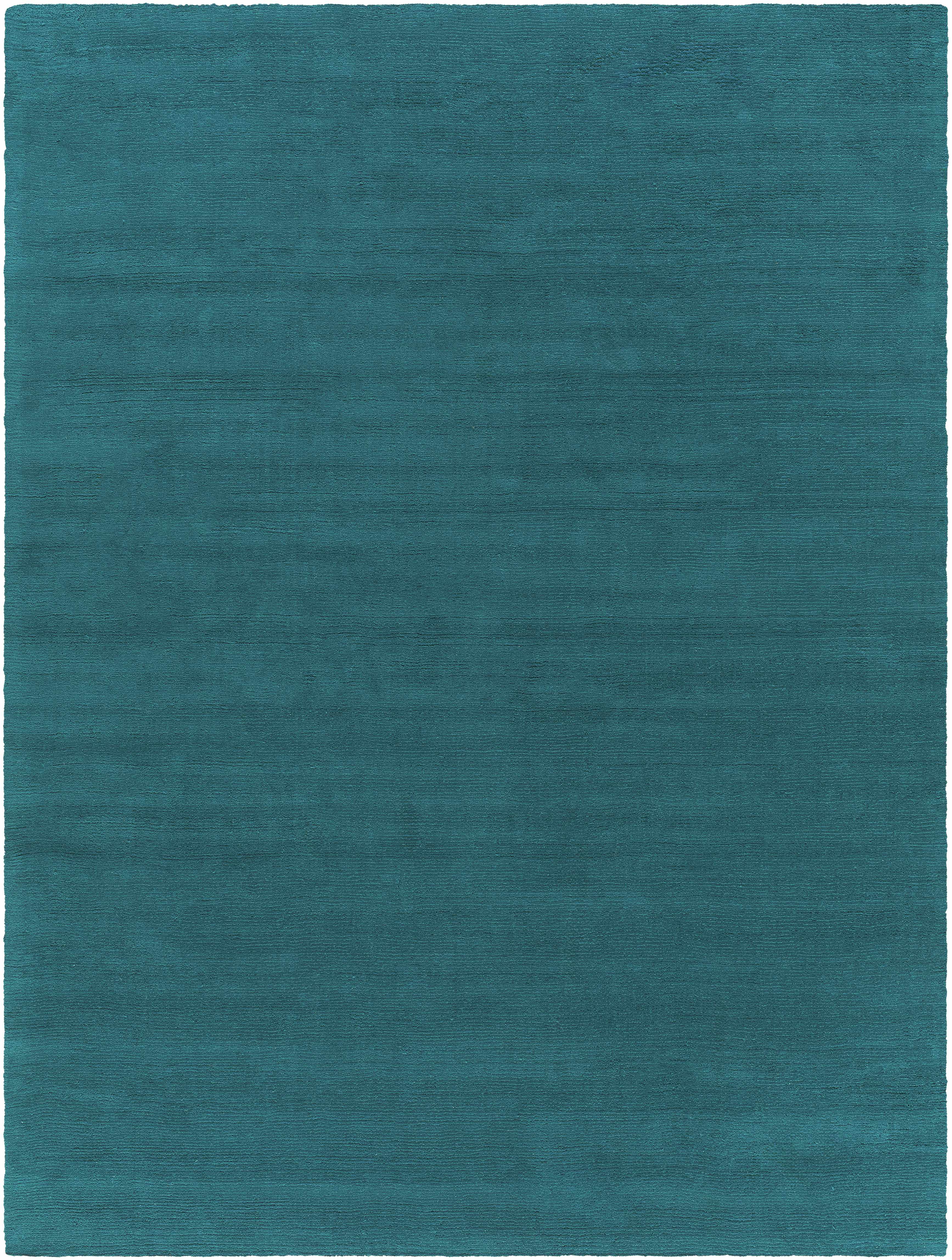 Brockton Solid Teal Wool Rug - Image 15