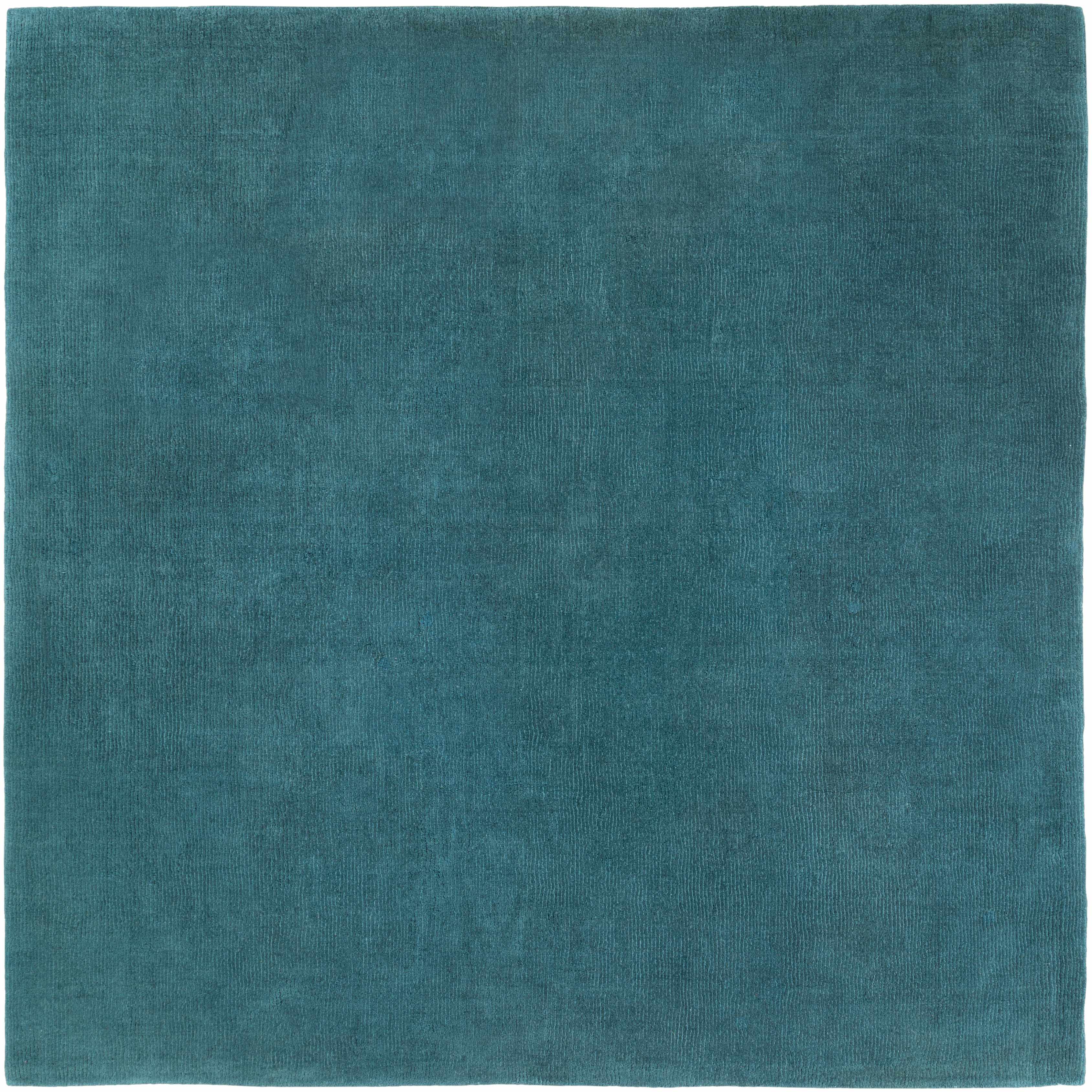 Brockton Solid Teal Wool Rug - Image 9