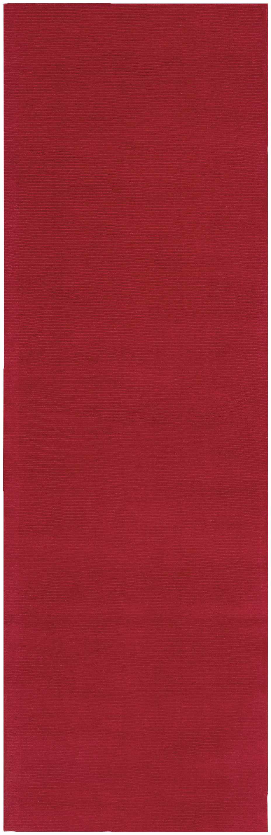 Brockton Solid Wool Crimson Red Area Rug - Clearance - Image 6