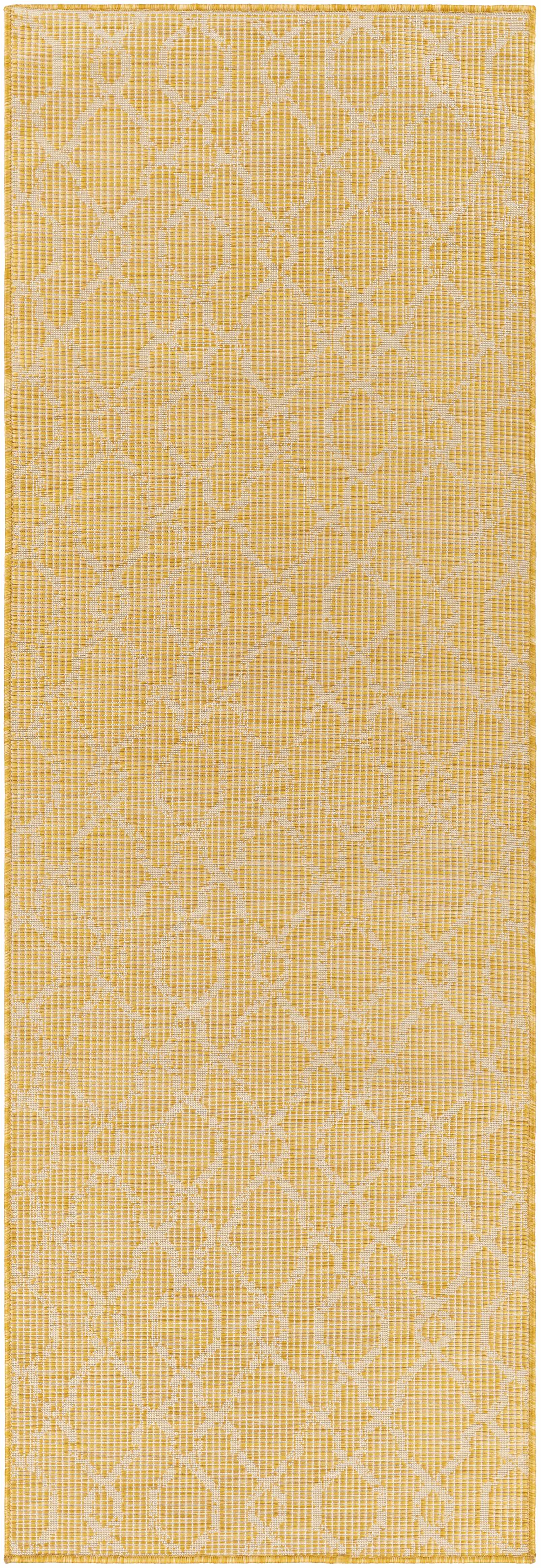 Brocton Yellow Flatweave Rug - Clearance - Image 10