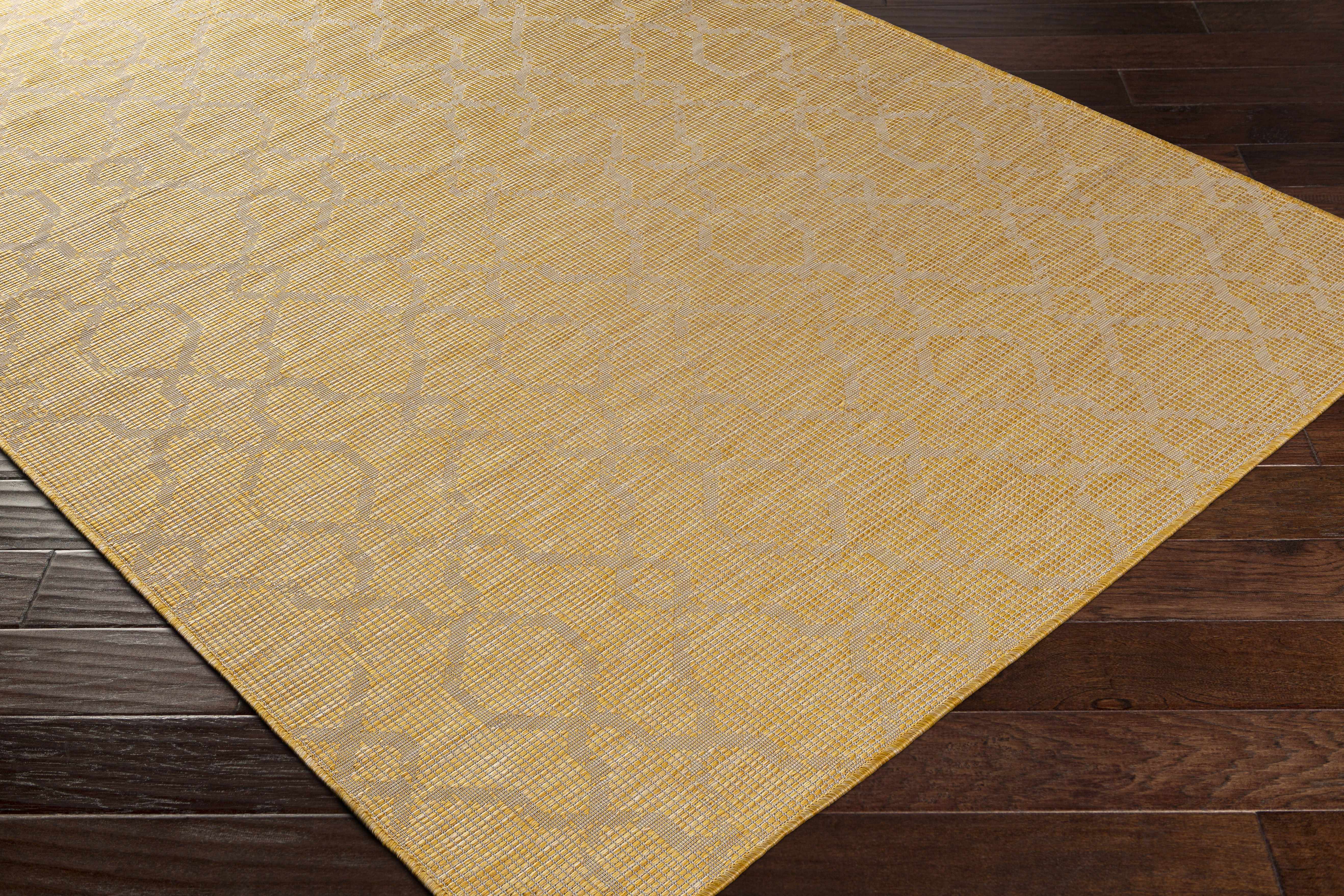 Brocton Yellow Flatweave Rug - Clearance - Image 8