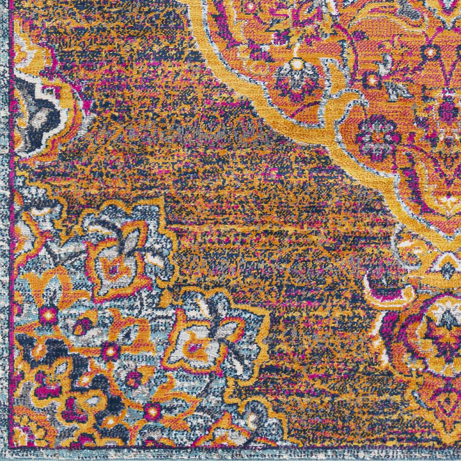 Brodhead Magenta & Orange Rug - Clearance - Image 4