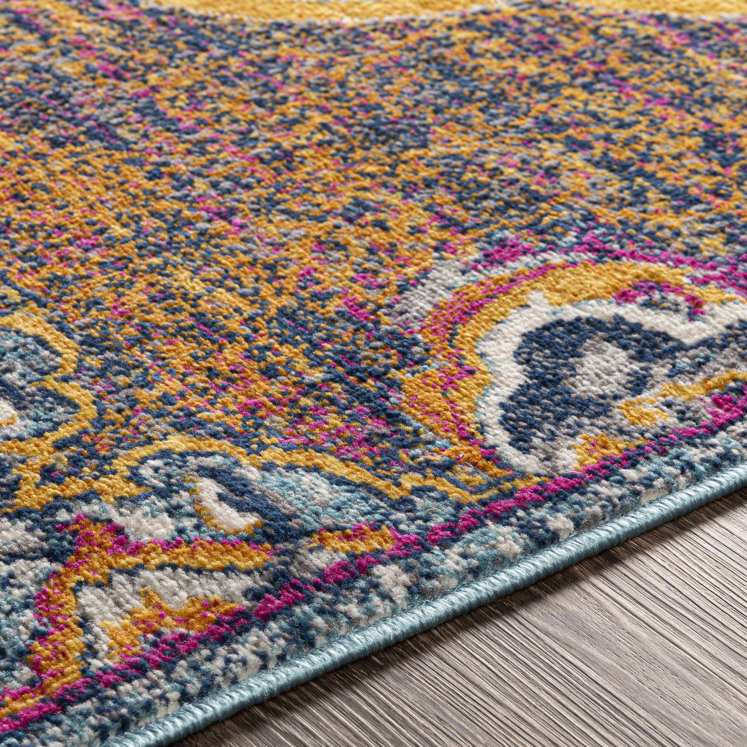 Brodhead Magenta & Orange Rug - Clearance - Image 5