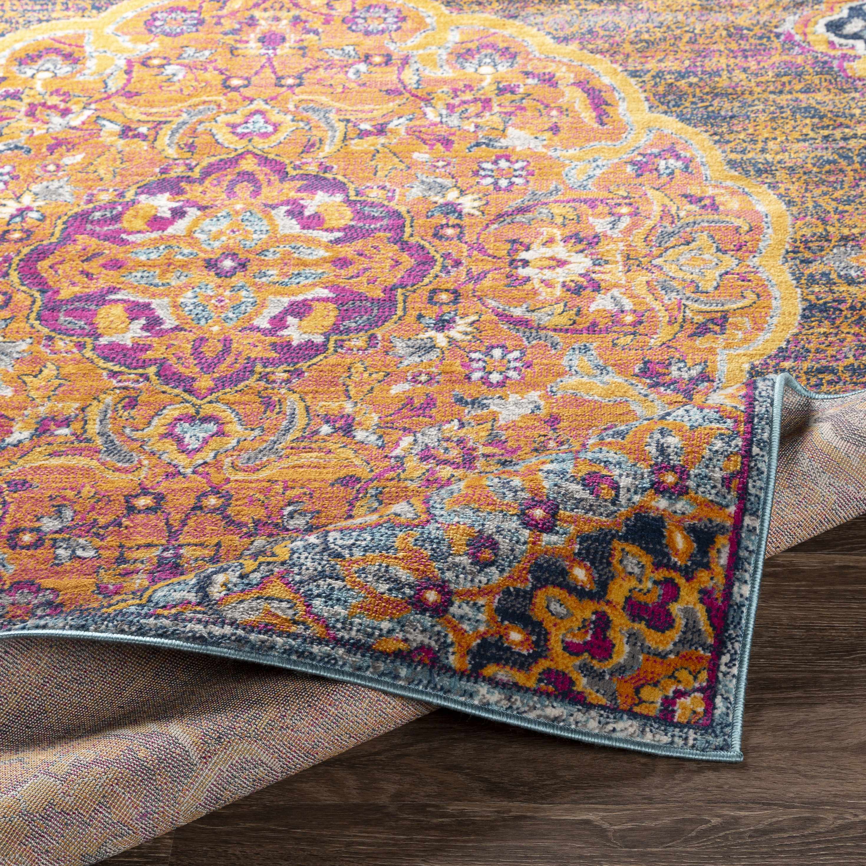 Brodhead Magenta & Orange Rug - Clearance - Image 6
