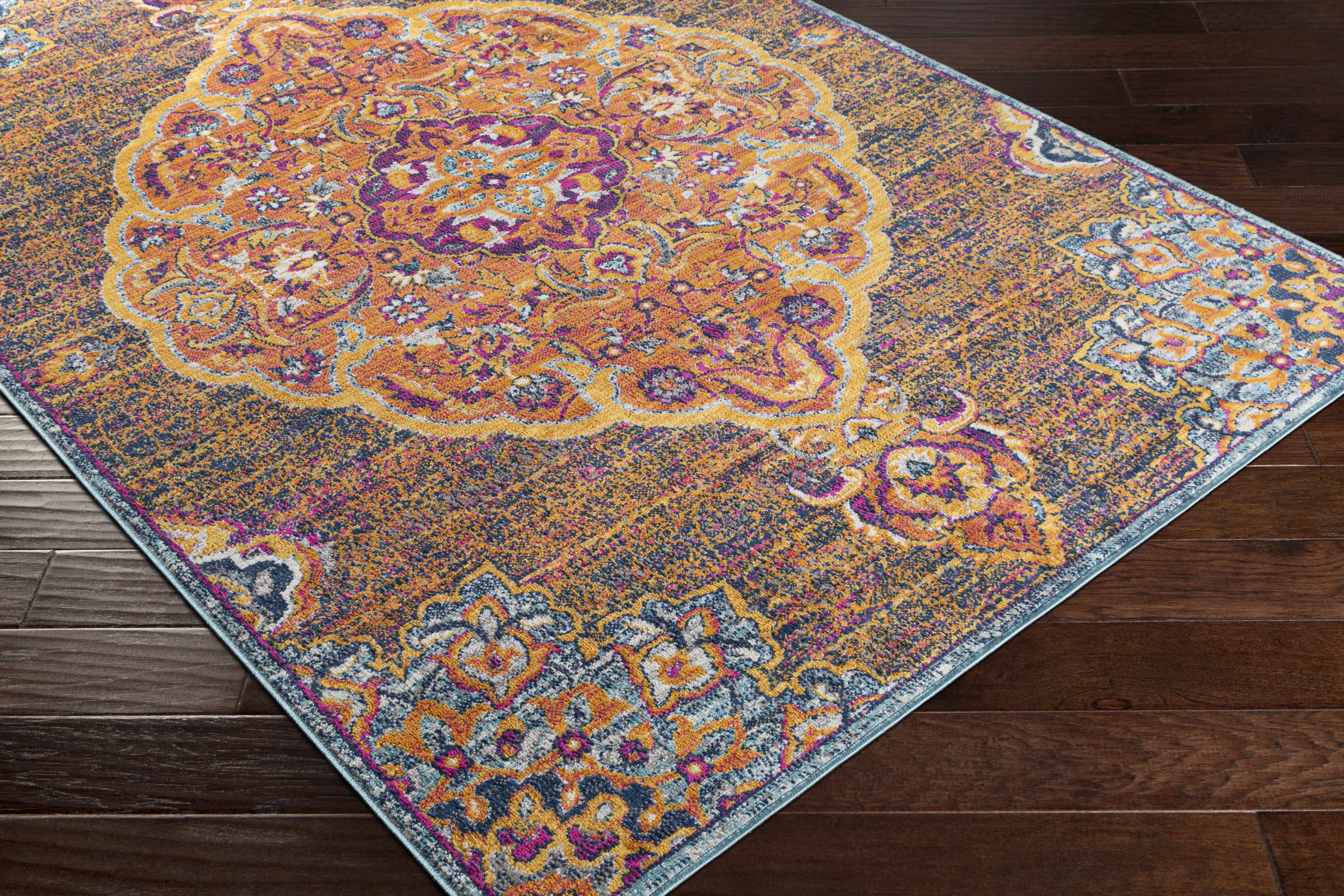 Brodhead Magenta & Orange Rug - Clearance - Image 7