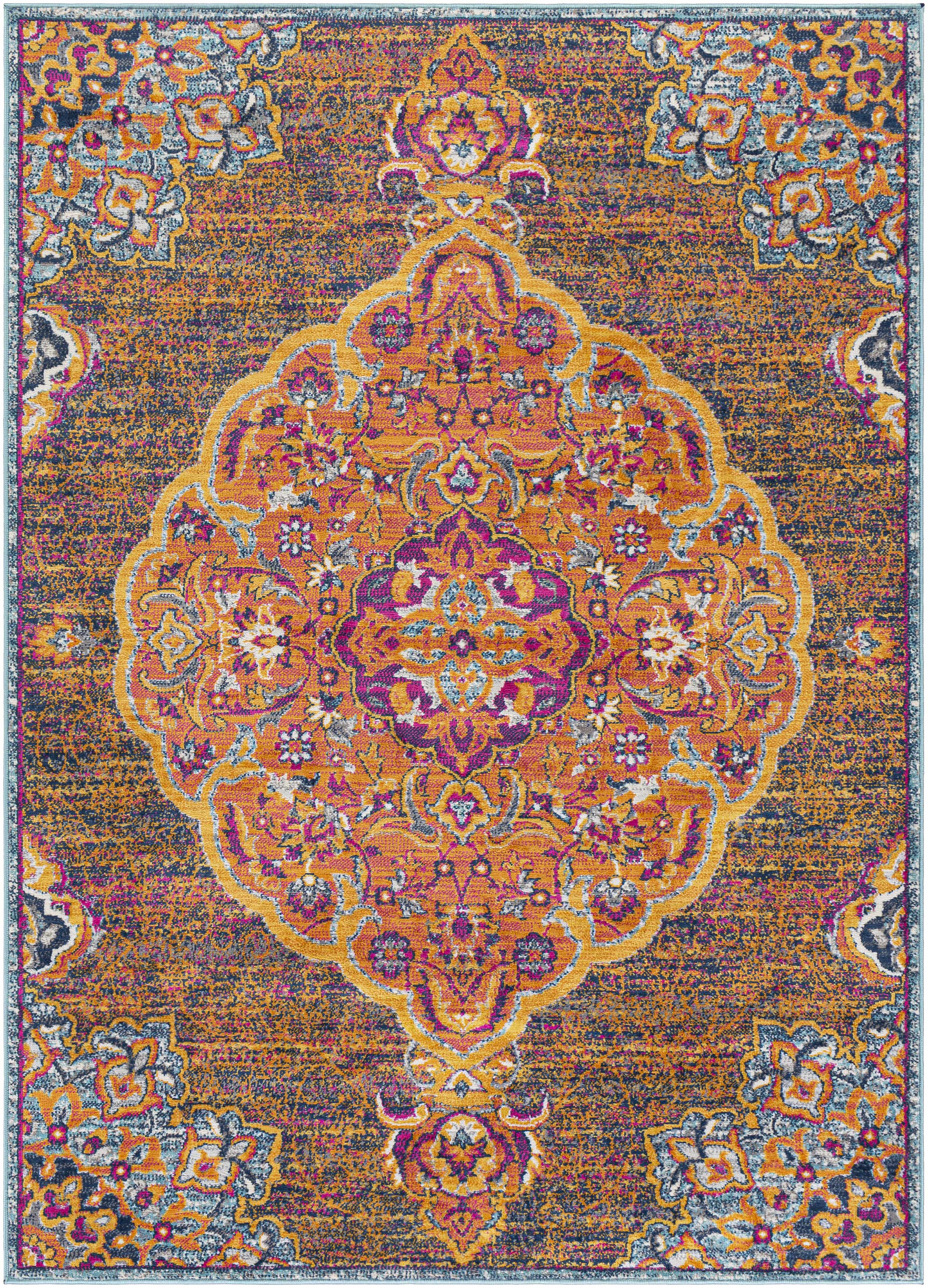 Brodhead Magenta & Orange Rug - Clearance - Image 9